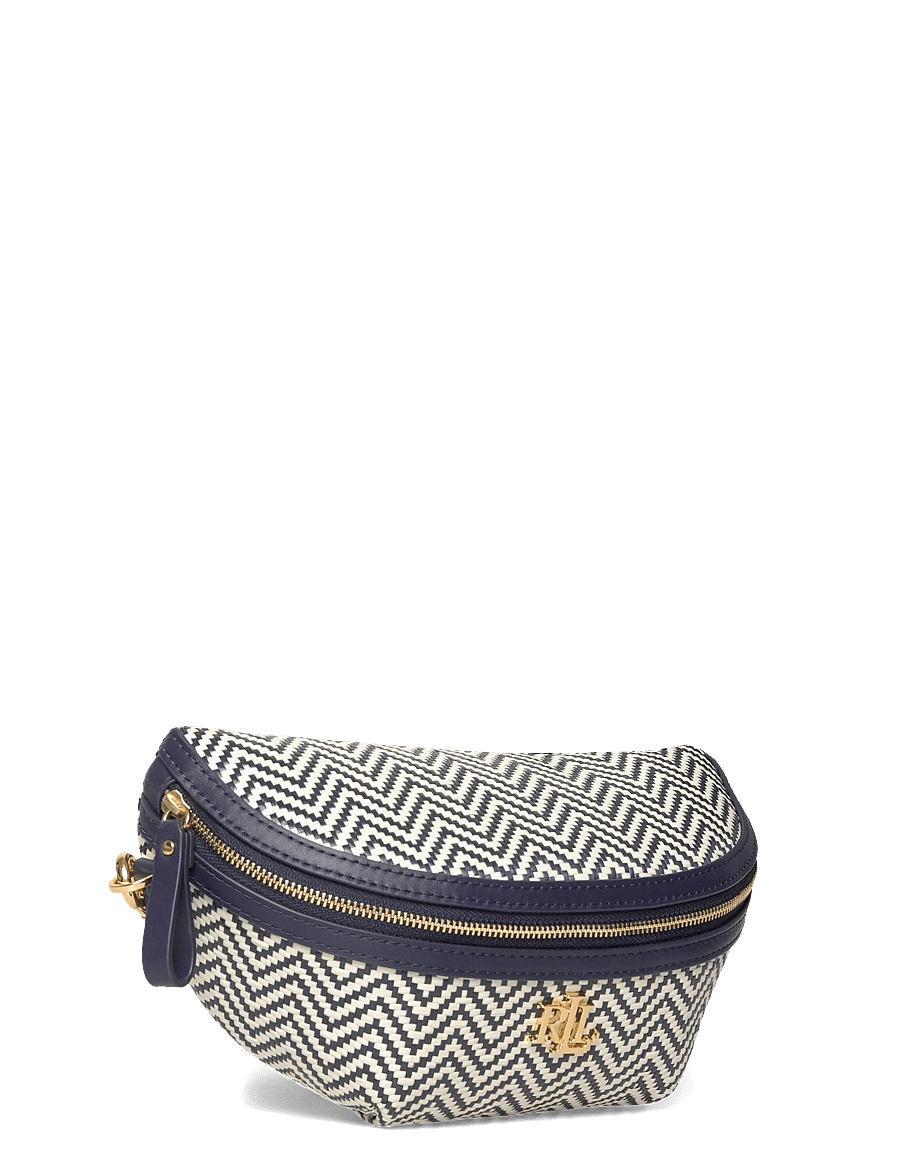 Lauren Ralph Lauren - Herringbone Woven Marcy Belt Bag - gürteltaschen - refined navy/soft - 2
