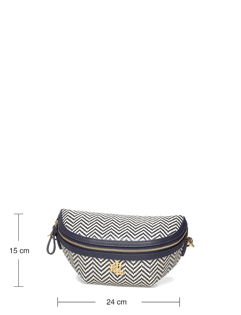 Lauren Ralph Lauren - Herringbone Woven Marcy Belt Bag - gürteltaschen - refined navy/soft - 3