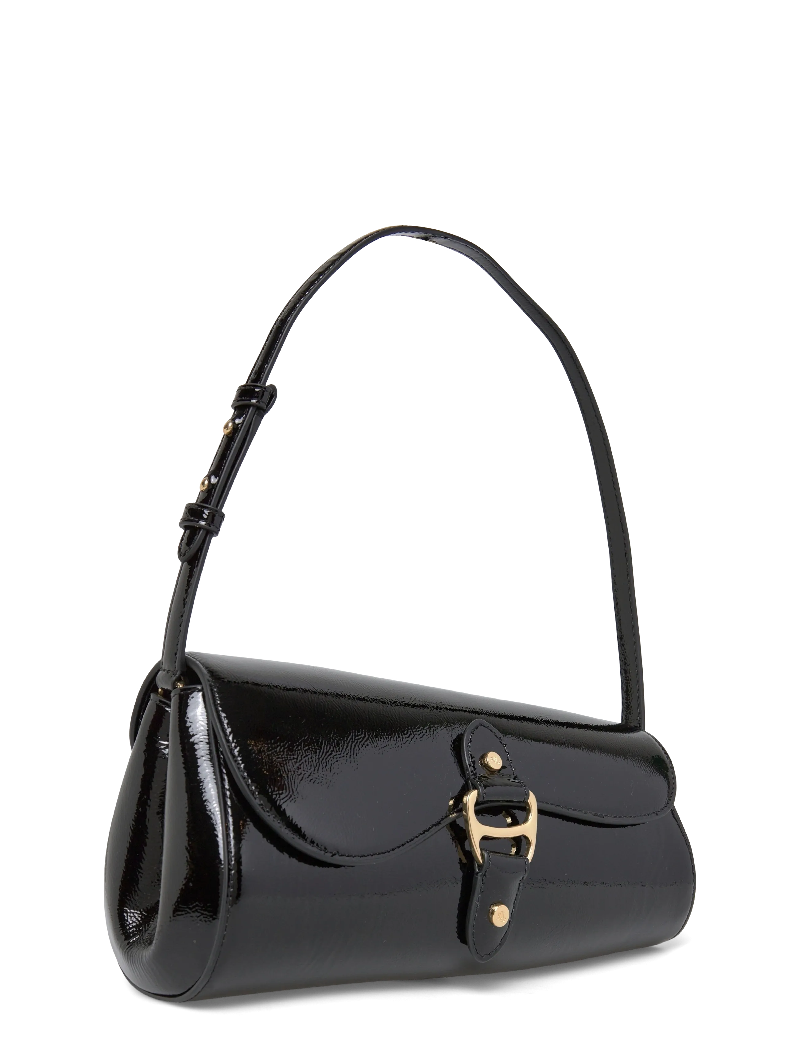 Lauren Ralph Lauren - Patent Medium Tasha East-West Bag - særlige begivenheder - black - 2