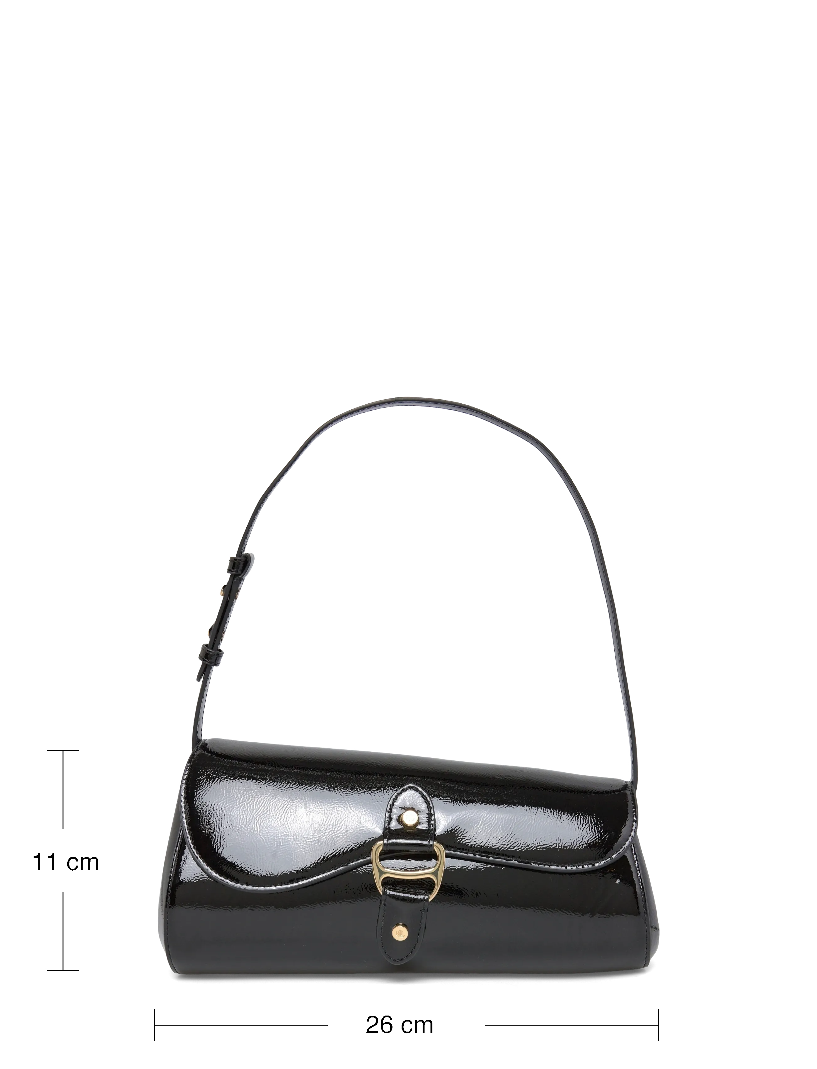 Lauren Ralph Lauren - Patent Medium Tasha East-West Bag - særlige begivenheder - black - 3