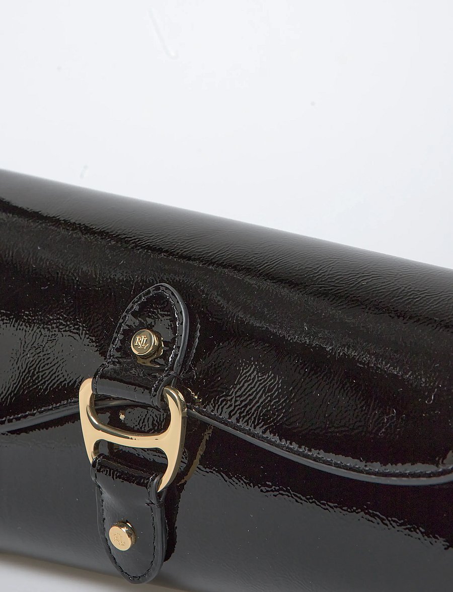 Lauren Ralph Lauren - Patent Medium Tasha East-West Bag - særlige begivenheder - black - 4