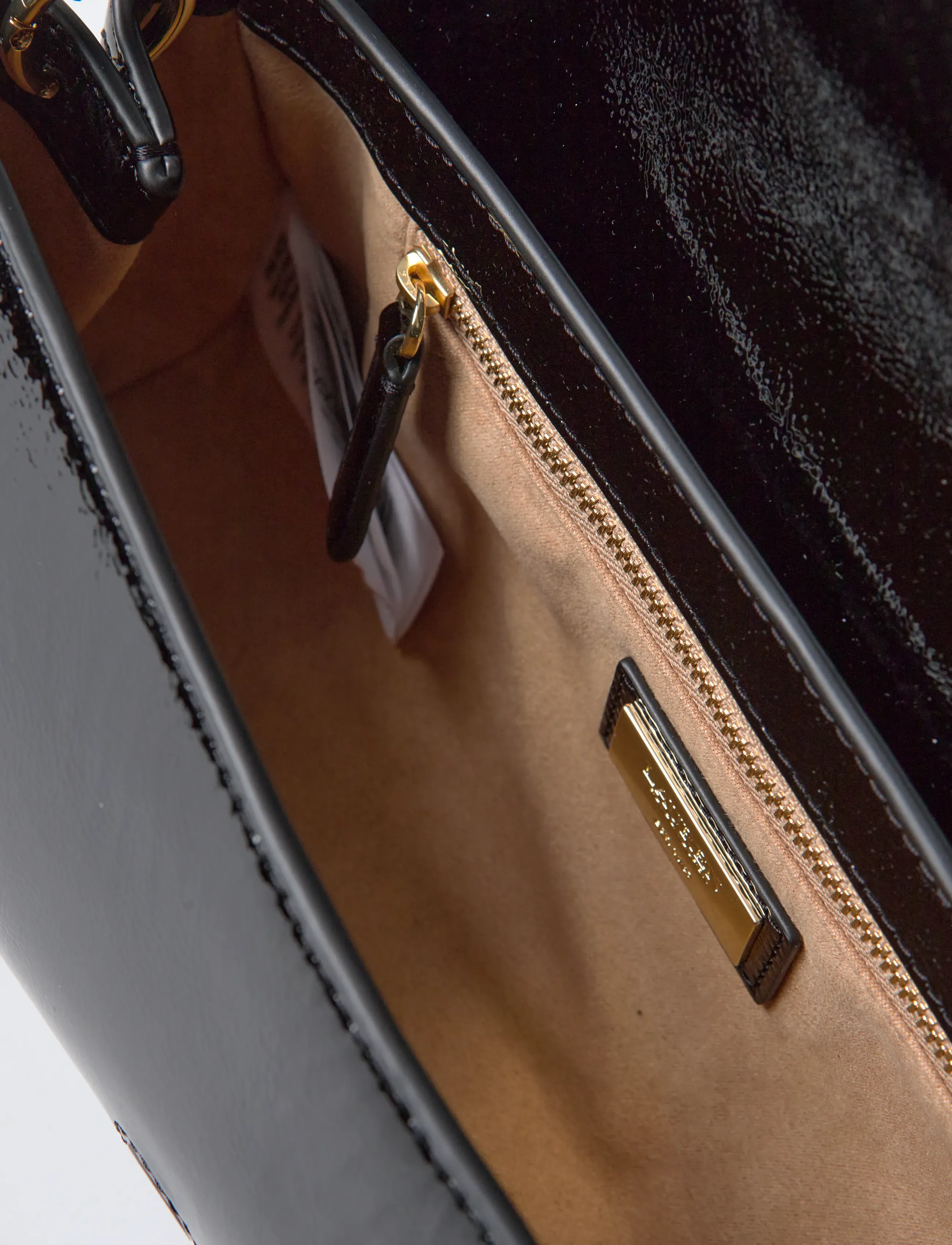 Lauren Ralph Lauren - Patent Medium Tasha East-West Bag - særlige begivenheder - black - 5