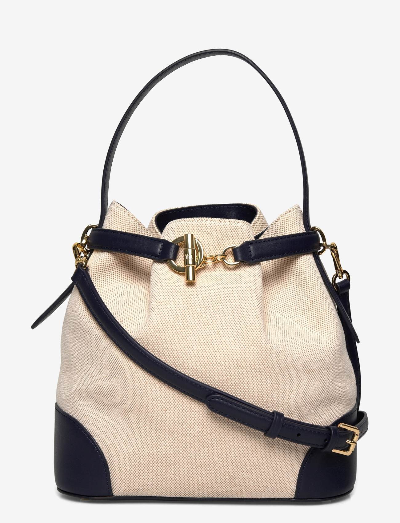Lauren Ralph Lauren - Canvas Medium Blaike Bucket Bag - beuteltaschen - ntrl/buff canvas - 0