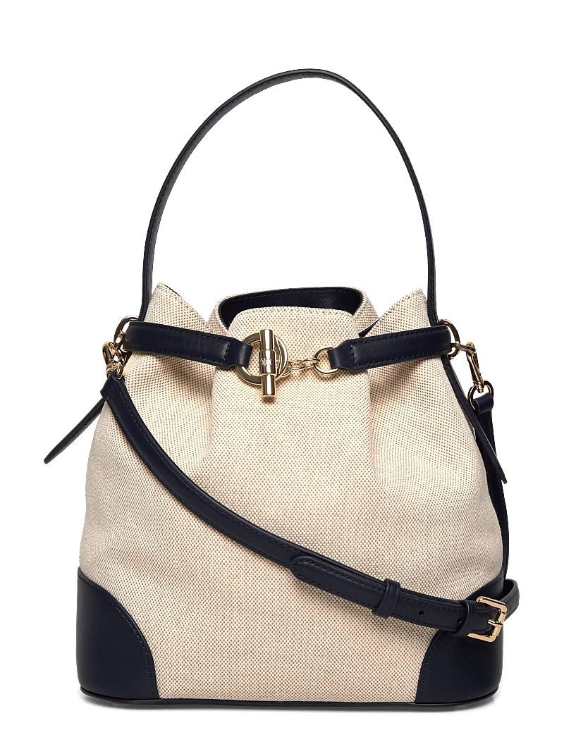 Lauren Ralph Lauren - Canvas Medium Blaike Bucket Bag - beuteltaschen - ntrl/buff canvas - 0