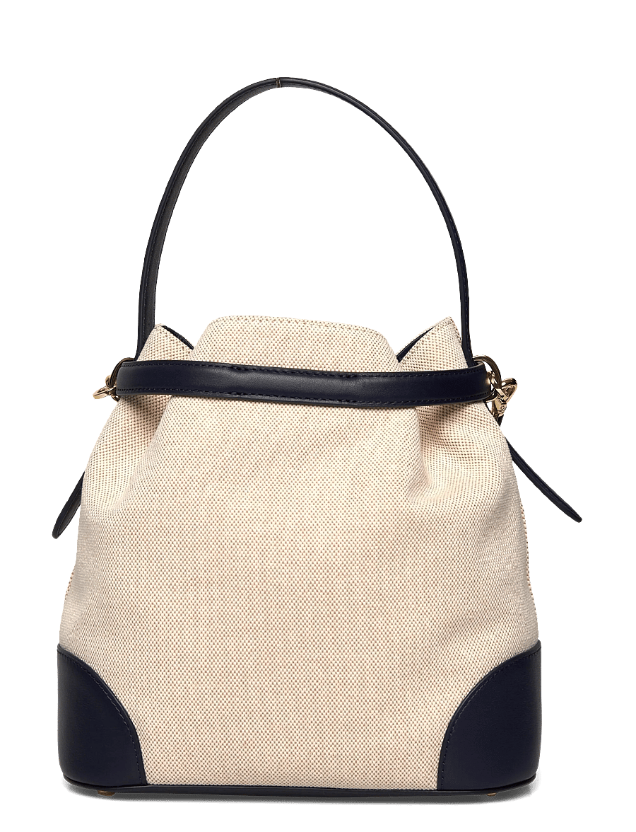 Lauren Ralph Lauren - Canvas Medium Blaike Bucket Bag - bucket bags - ntrl/buff canvas - 1