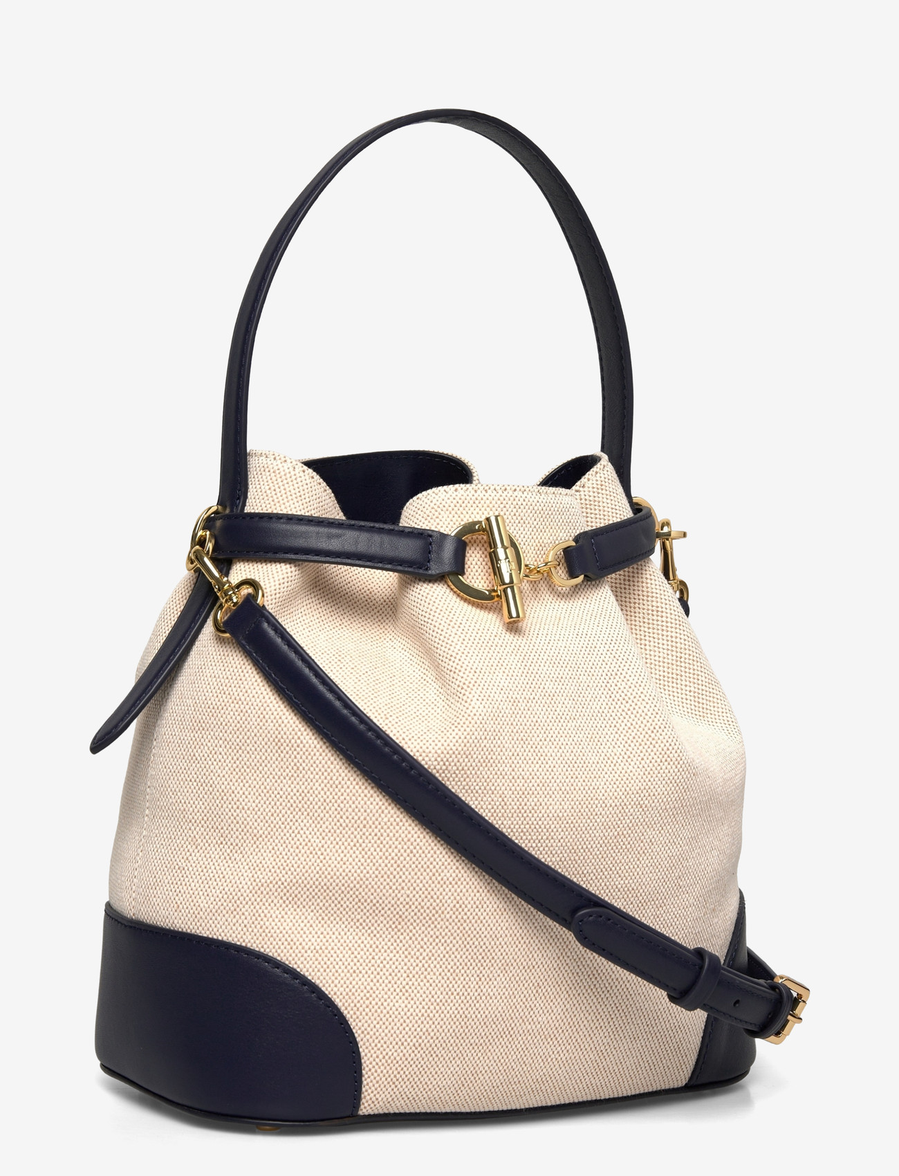 Lauren Ralph Lauren - Canvas Medium Blaike Bucket Bag - beuteltaschen - ntrl/buff canvas - 2
