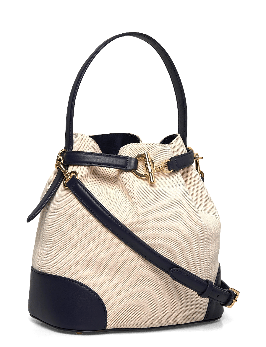 Lauren Ralph Lauren - Canvas Medium Blaike Bucket Bag - bucket bags - ntrl/buff canvas - 2
