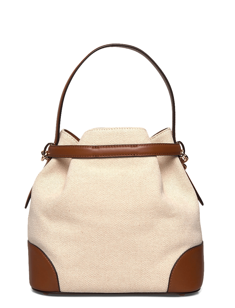 Lauren Ralph Lauren - Canvas Medium Blaike Bucket Bag - bucket bags - ntrl/buff canvas - 1