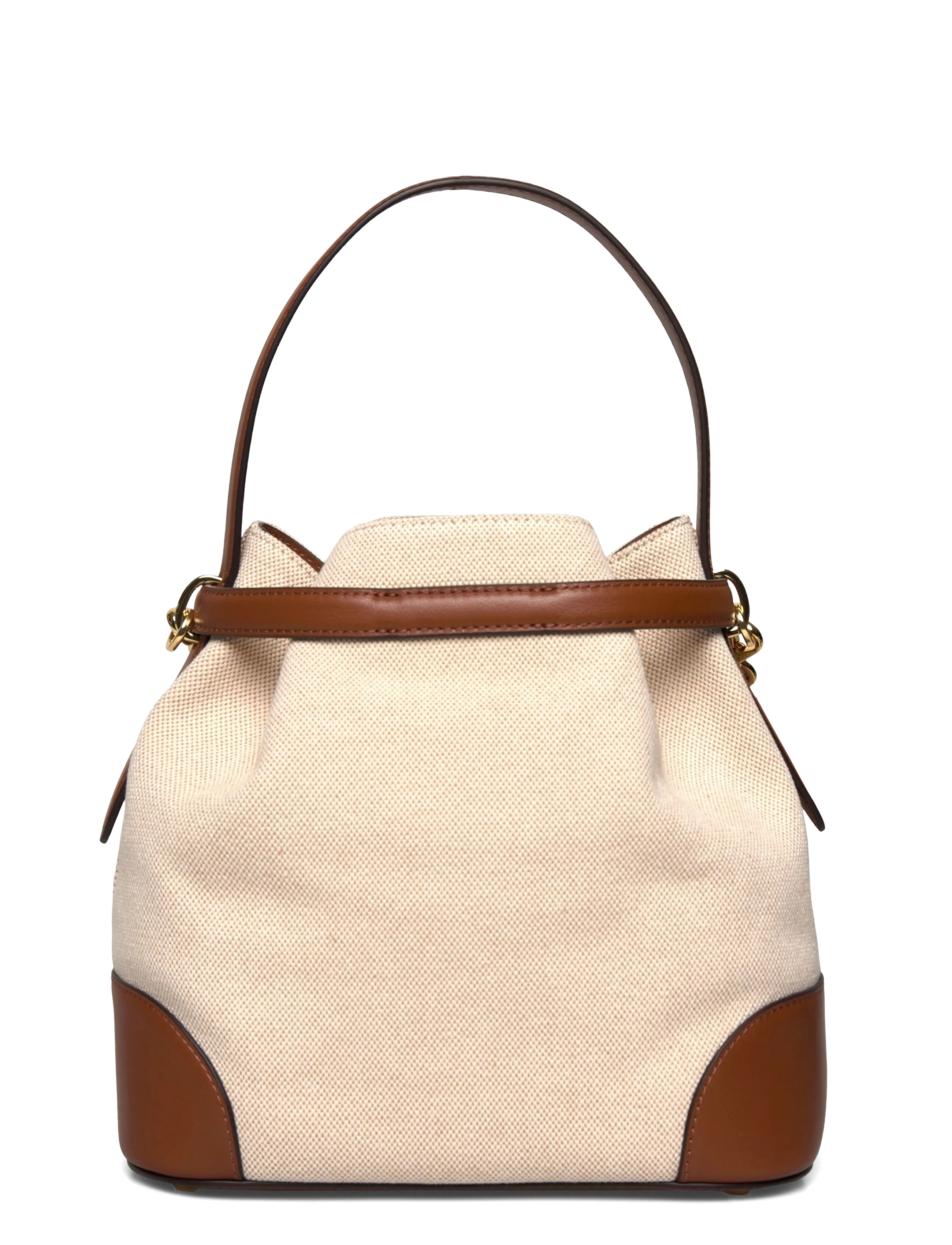 Lauren Ralph Lauren - Canvas Medium Blaike Bucket Bag - bucket bags - ntrl/buff canvas - 1