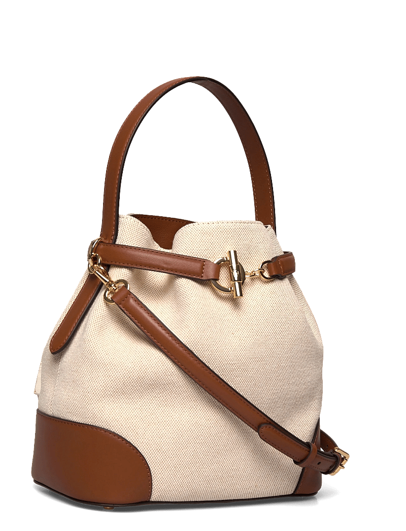 Lauren Ralph Lauren - Canvas Medium Blaike Bucket Bag - bucket bags - ntrl/buff canvas - 2