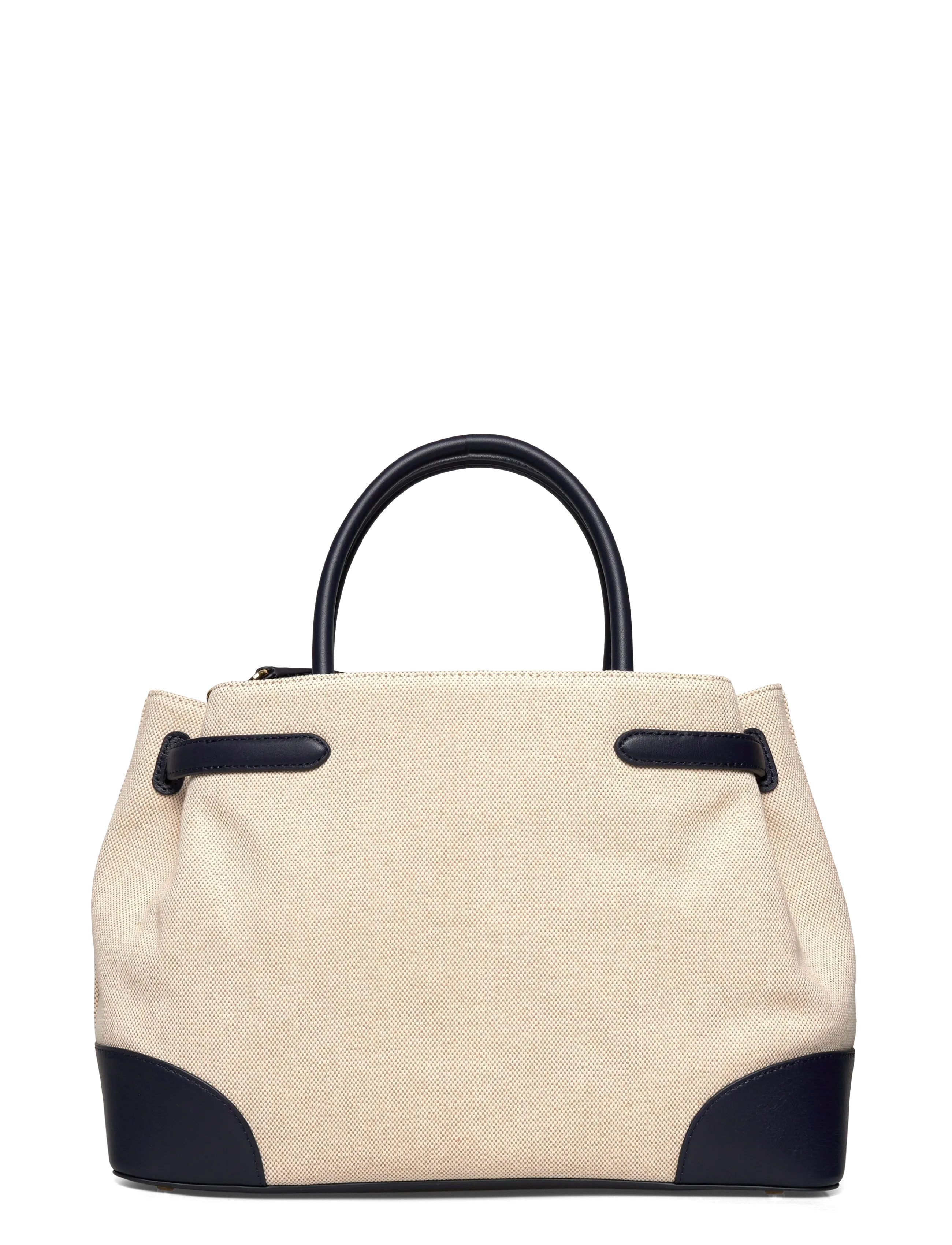 Lauren Ralph Lauren - Cross-Dyed Canvas Large Blaike Satchel - hverdags stil - ntrl/buff canvas - 1