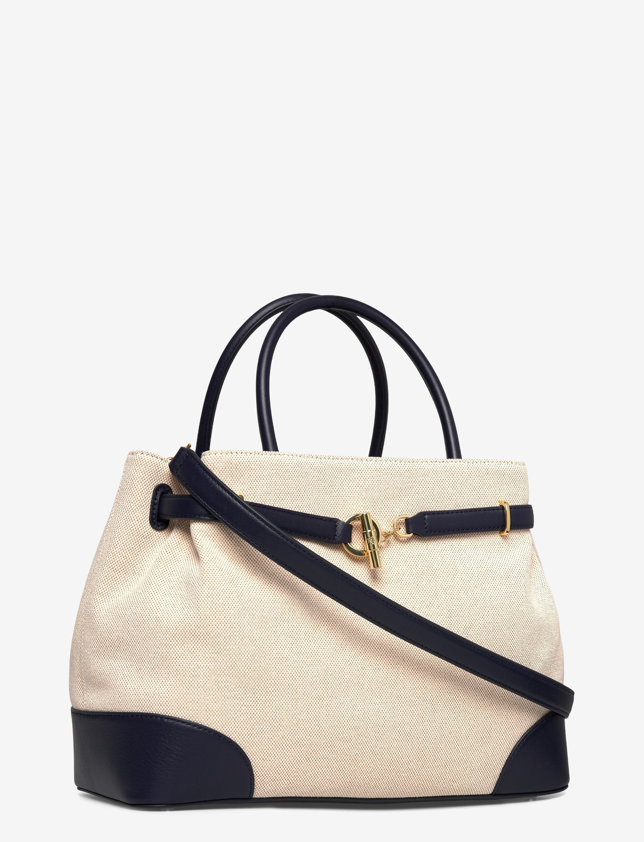 Lauren Ralph Lauren - Cross-Dyed Canvas Large Blaike Satchel - speciella tillfällen - ntrl/buff canvas - 2
