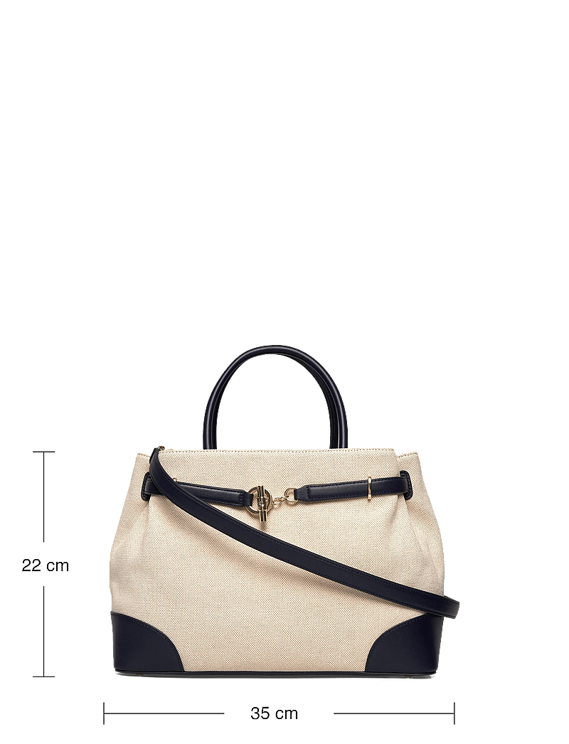 Lauren Ralph Lauren - Cross-Dyed Canvas Large Blaike Satchel - speciella tillfällen - ntrl/buff canvas - 3