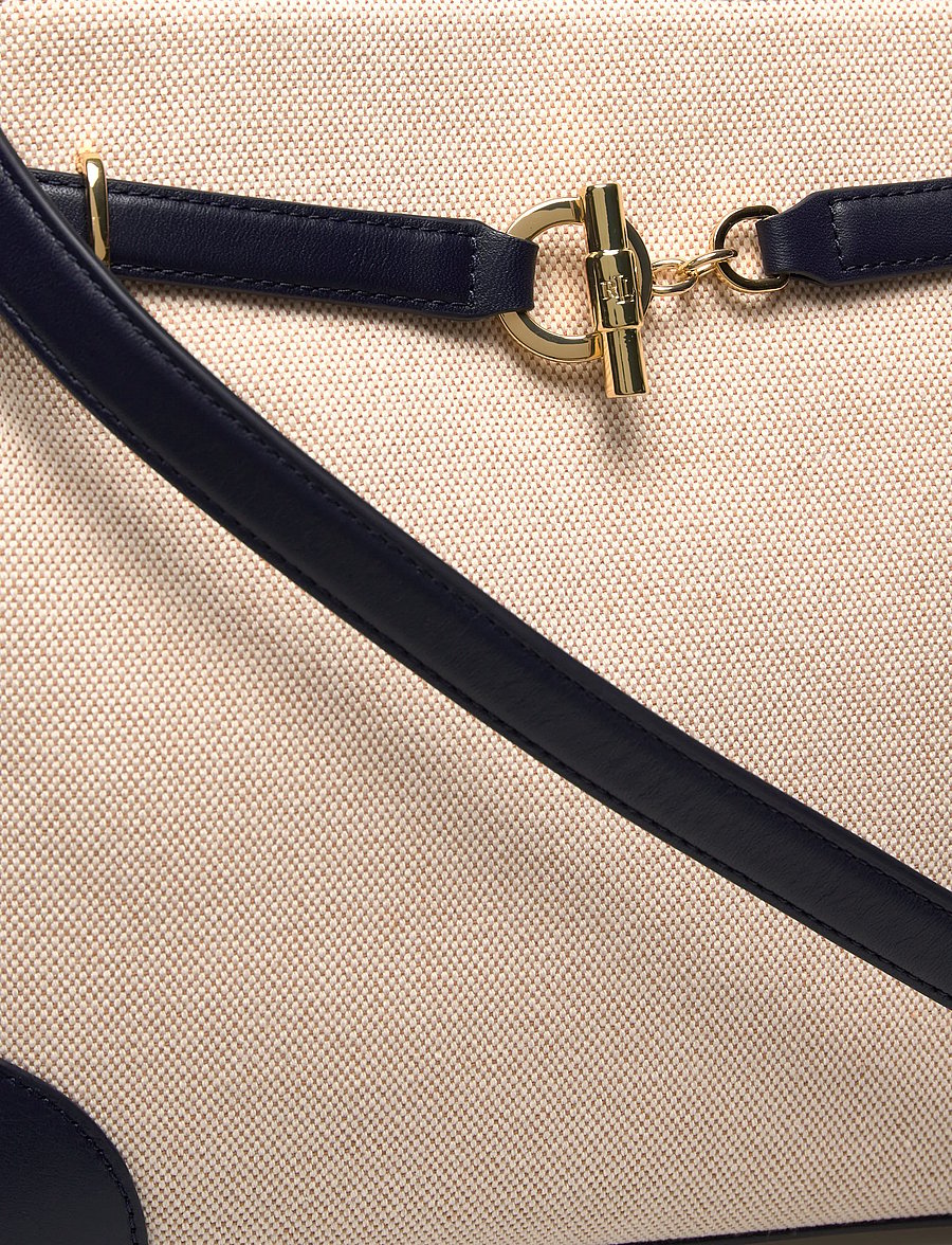 Lauren Ralph Lauren - Cross-Dyed Canvas Large Blaike Satchel - igapäevane stiil - ntrl/buff canvas - 4