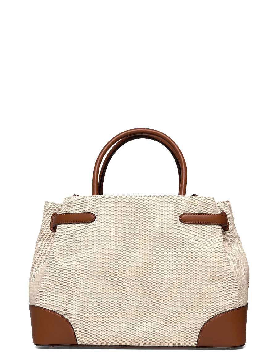 Lauren Ralph Lauren - Cross-Dyed Canvas Large Blaike Satchel - alltags-style - ntrl/buff canvas - 1