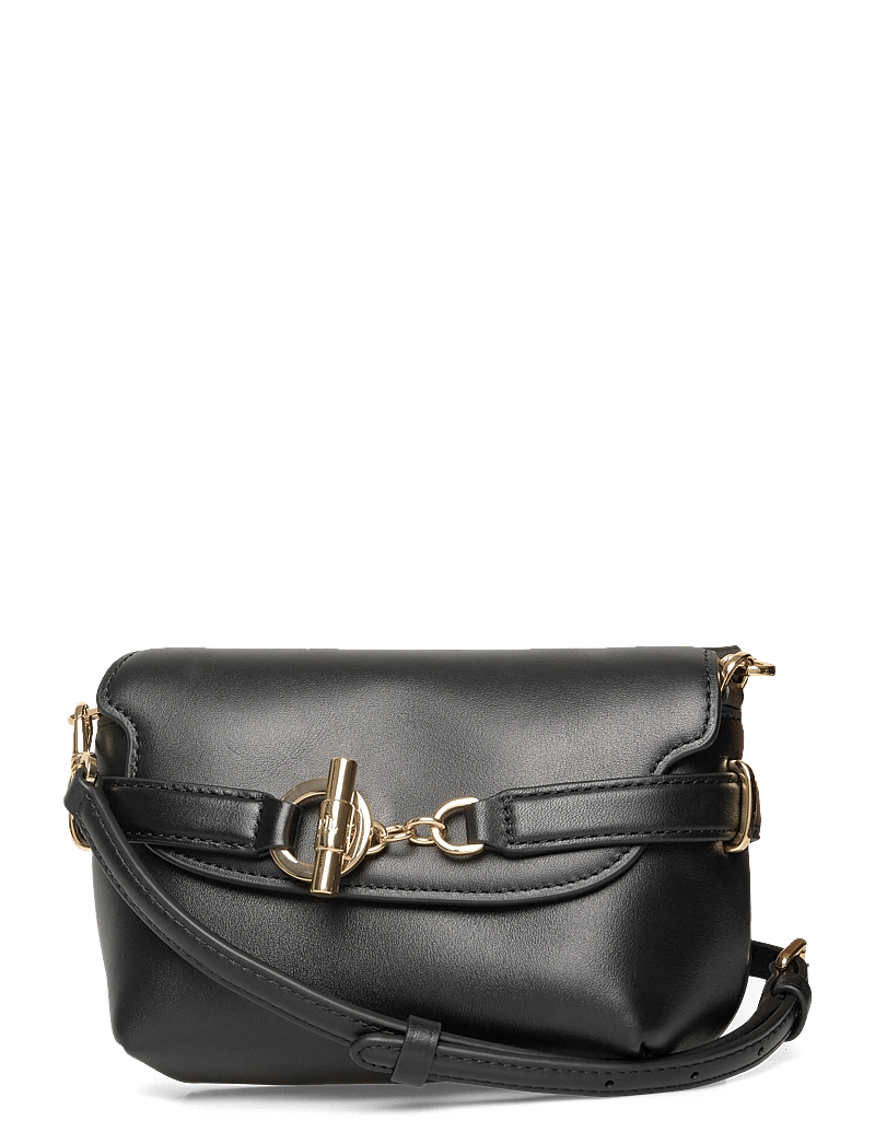Lauren Ralph Lauren - Leather Small Blaike Crossbody Bag - umhängetaschen - black - 0