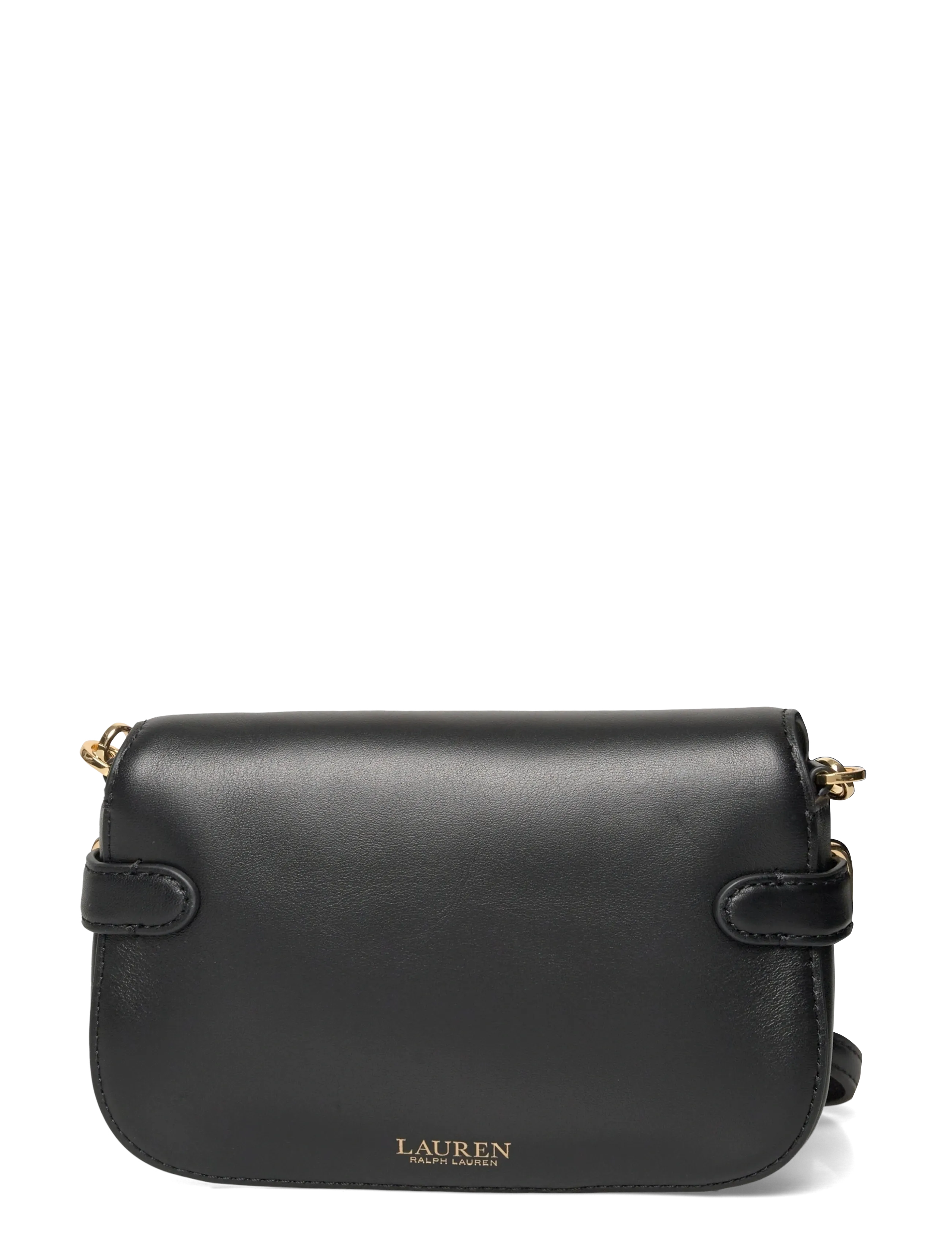 Lauren Ralph Lauren - Leather Small Blaike Crossbody Bag - crossbody bags - black - 1