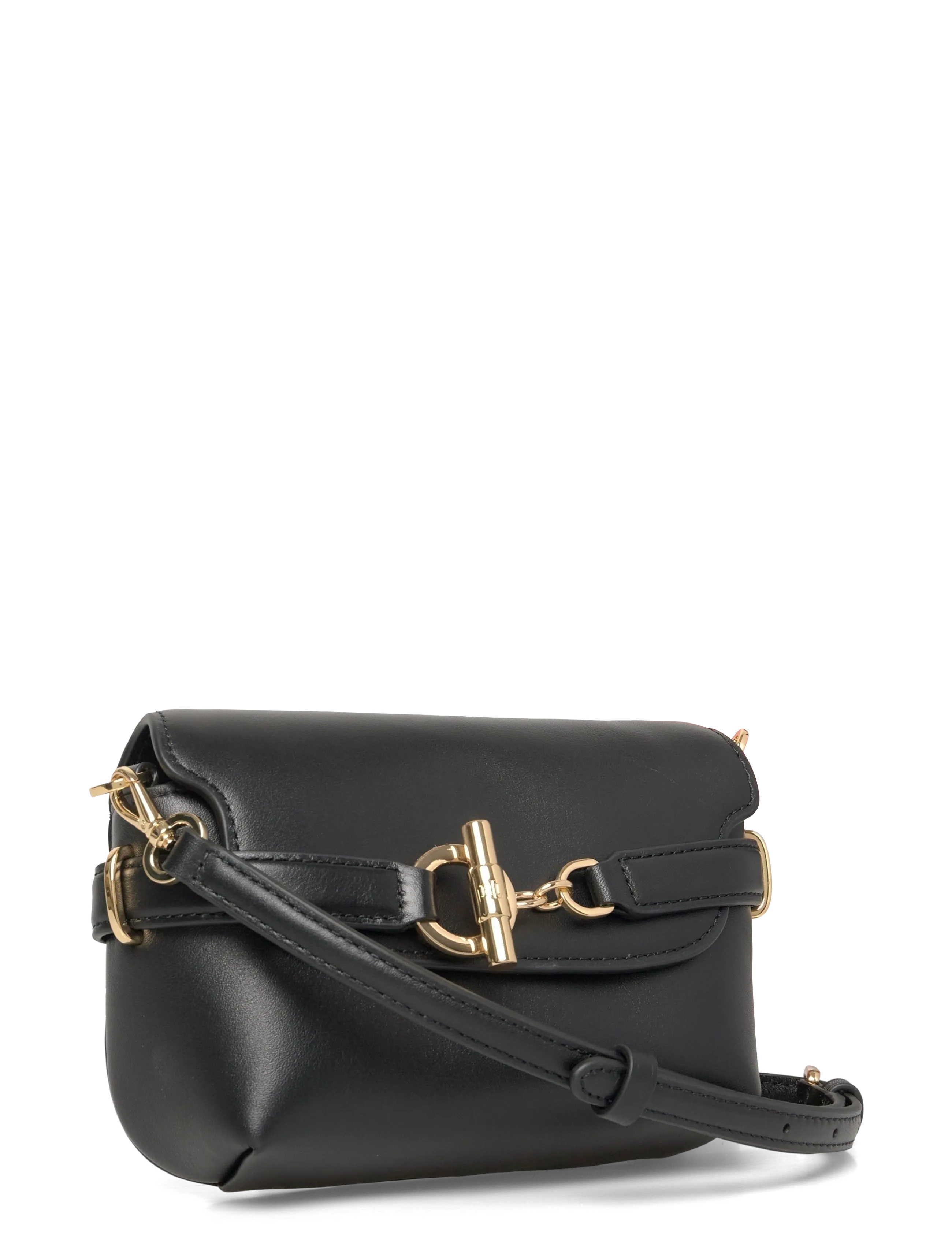 Lauren Ralph Lauren - Leather Small Blaike Crossbody Bag - crossbody bags - black - 2