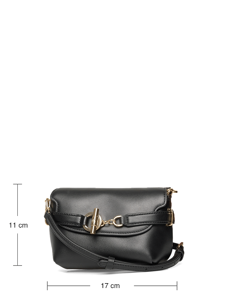 Lauren Ralph Lauren - Leather Small Blaike Crossbody Bag - umhängetaschen - black - 3