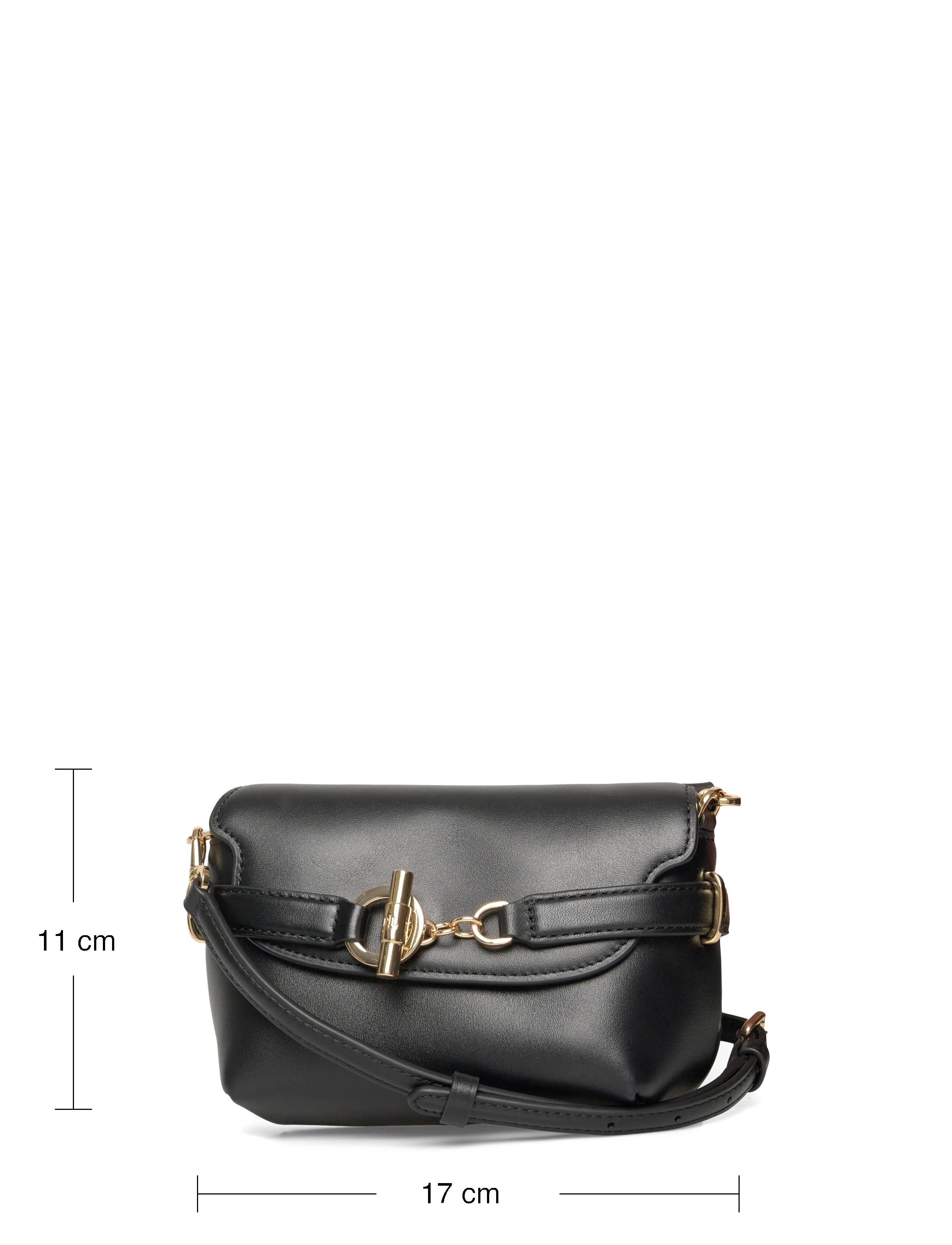 Lauren Ralph Lauren - Leather Small Blaike Crossbody Bag - crossbody bags - black - 3