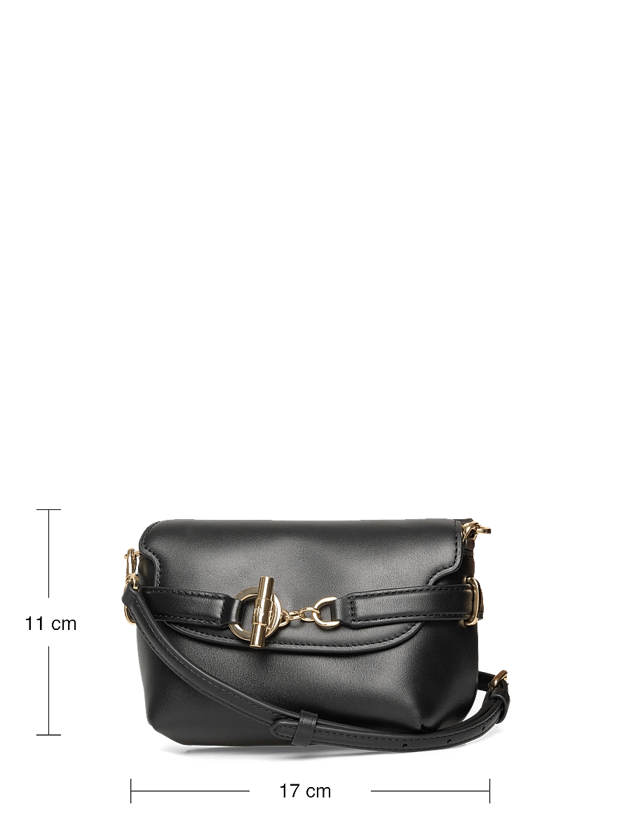 Lauren Ralph Lauren - Leather Small Blaike Crossbody Bag - umhängetaschen - black - 3