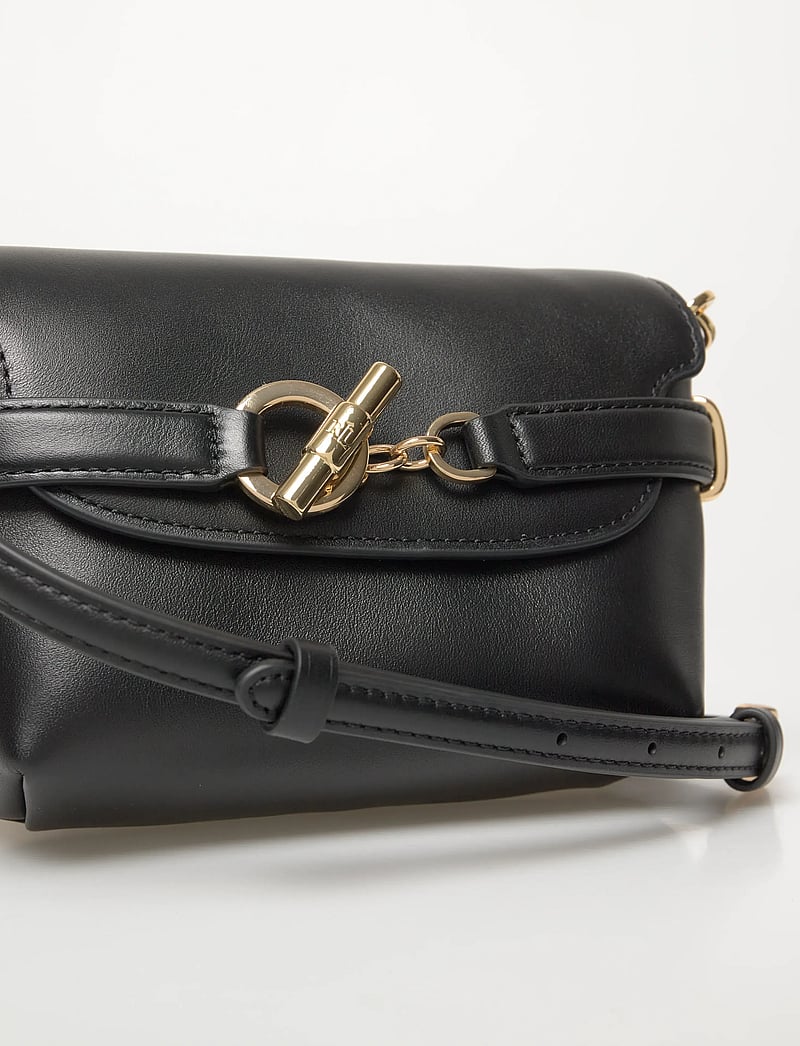 Lauren Ralph Lauren - Leather Small Blaike Crossbody Bag - umhängetaschen - black - 4