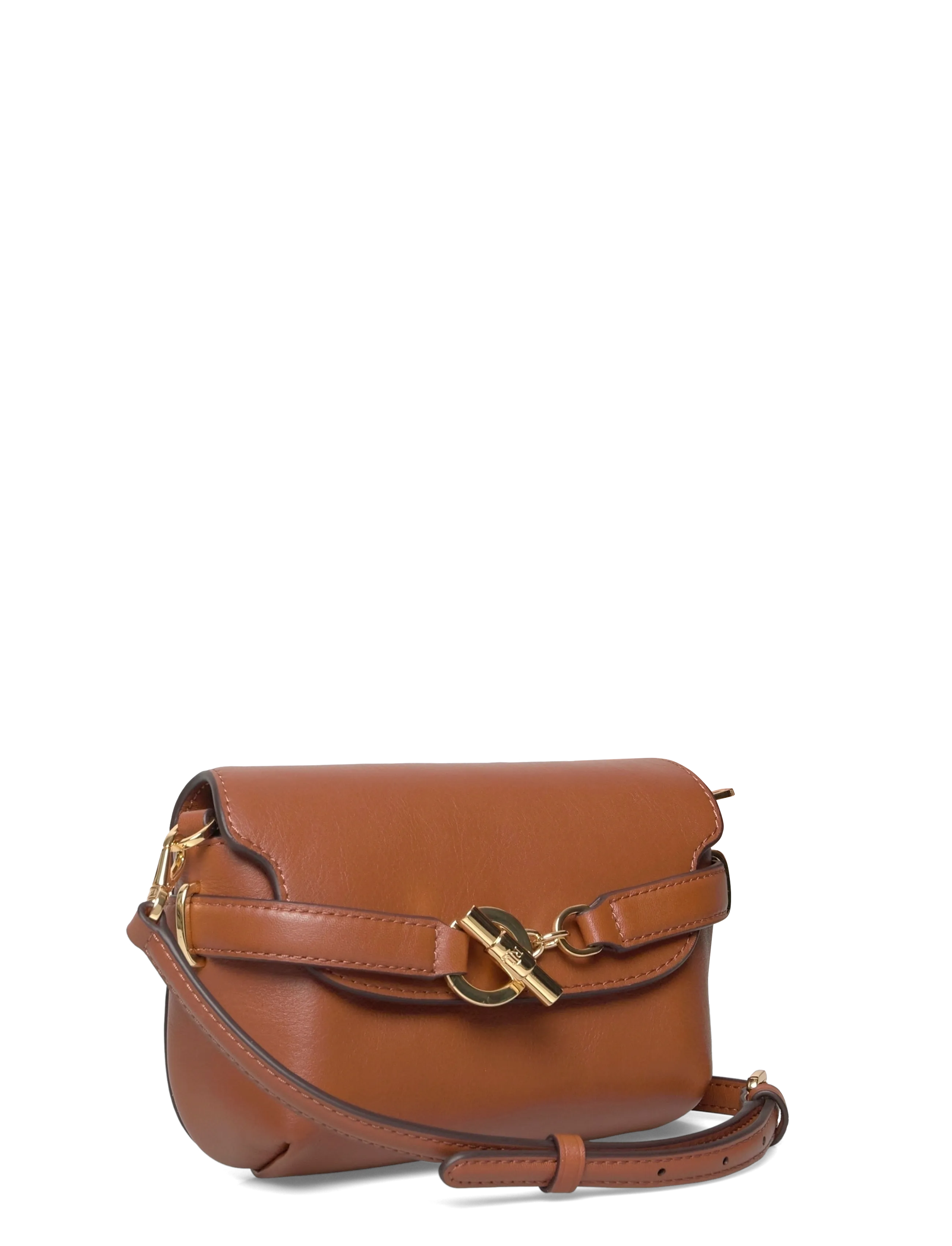 Lauren Ralph Lauren - Leather Small Blaike Crossbody Bag - crossbody bags - lauren tan - 2