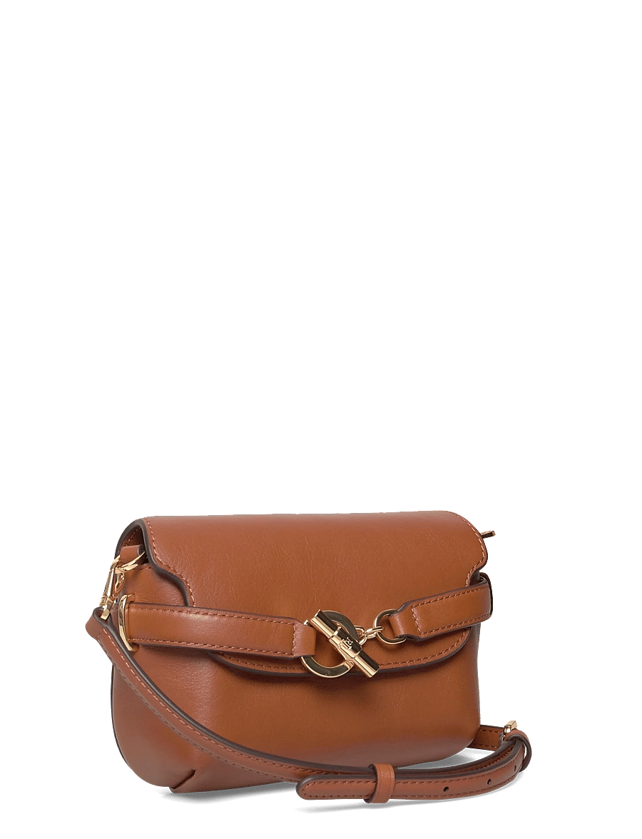 Lauren Ralph Lauren - Leather Small Blaike Crossbody Bag - crossbody bags - lauren tan - 2