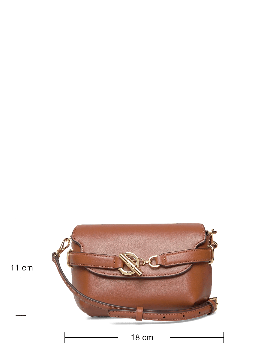Lauren Ralph Lauren - Leather Small Blaike Crossbody Bag - crossbody bags - lauren tan - 3