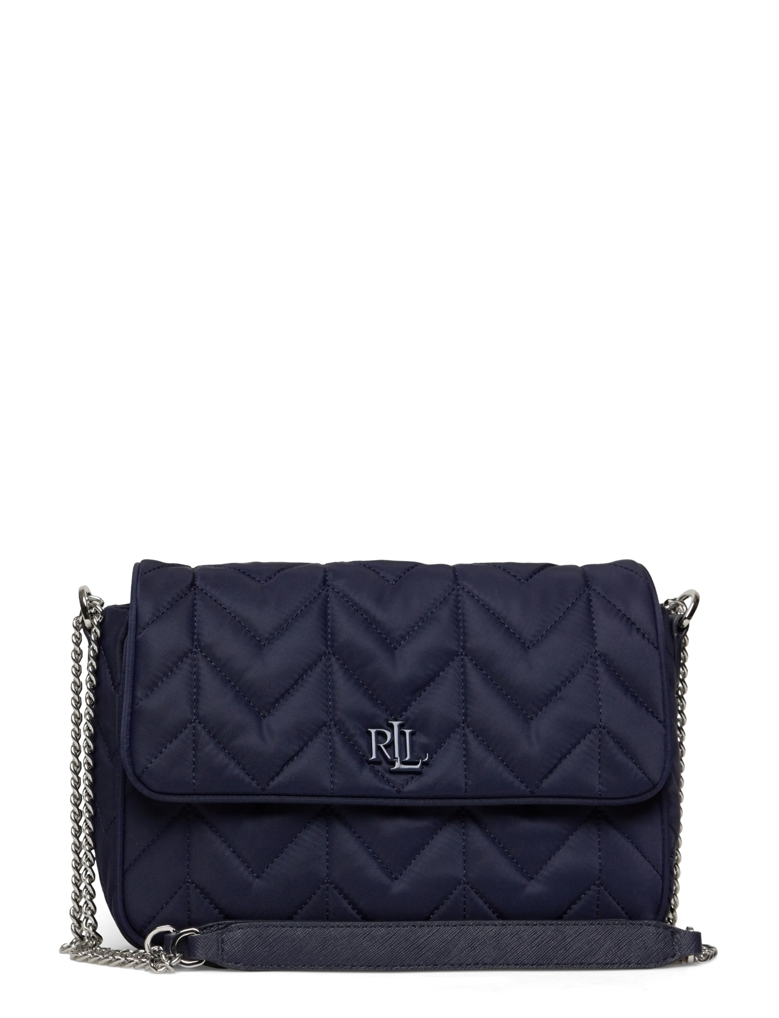 Lauren Ralph Lauren Quilted Medium Stevie Messenger Bag, One Size, Navy, Tasker > Tasker Med Tophåndtag, Dame