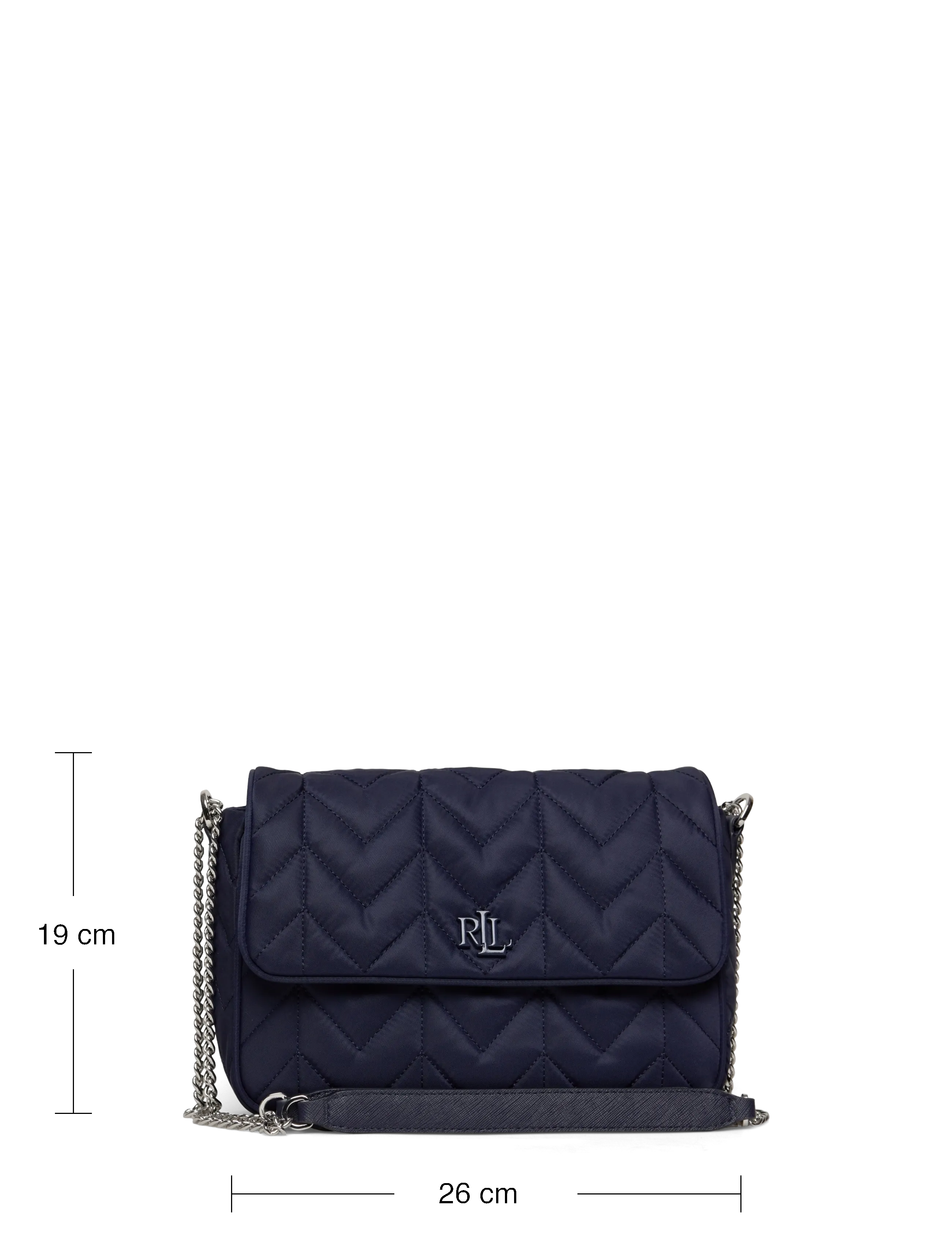 Lauren Ralph Lauren - Quilted Medium Stevie Messenger Bag - crossbody bags - refined navy - 3