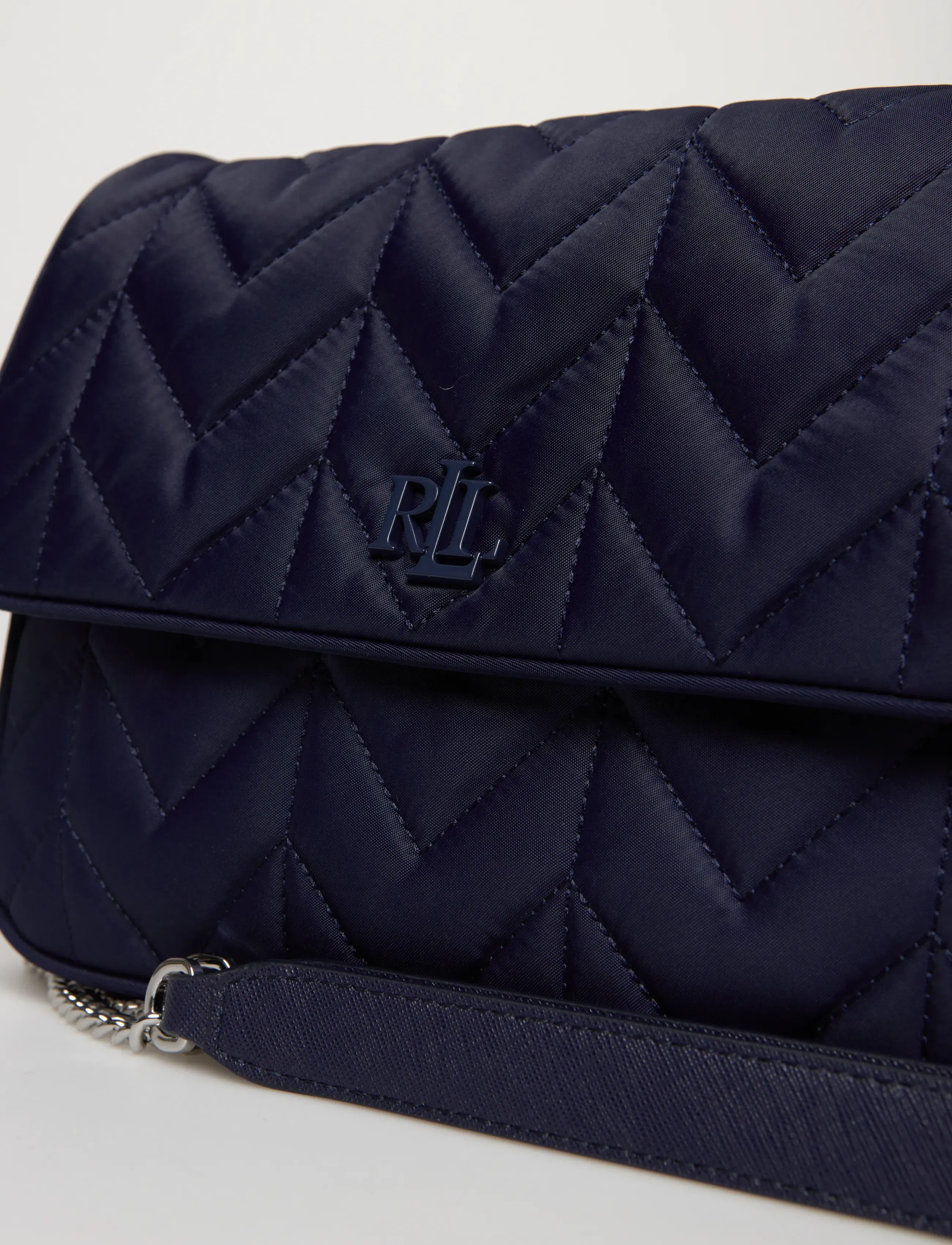 Lauren Ralph Lauren - Quilted Medium Stevie Messenger Bag - crossbody bags - refined navy - 4