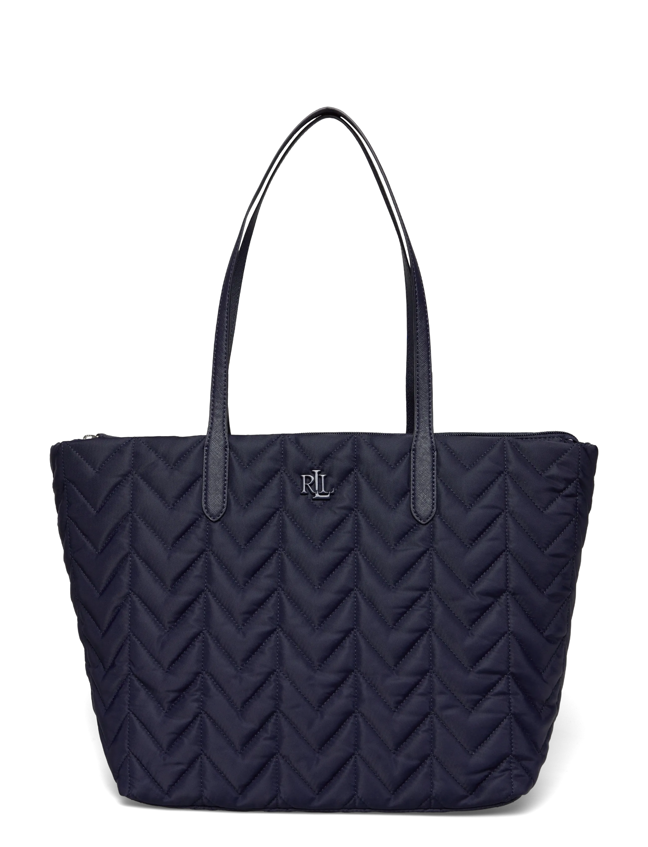 Lauren Ralph Lauren Quilted Extra-Large Stevie Zip Tote Bag - Hverdags stil - REFINED NAVY / navy
