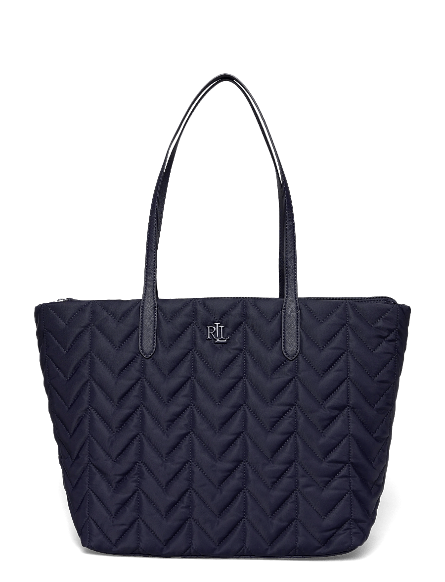 Lauren Ralph Lauren - Quilted Extra-Large Stevie Zip Tote Bag - tote bags - refined navy - 0