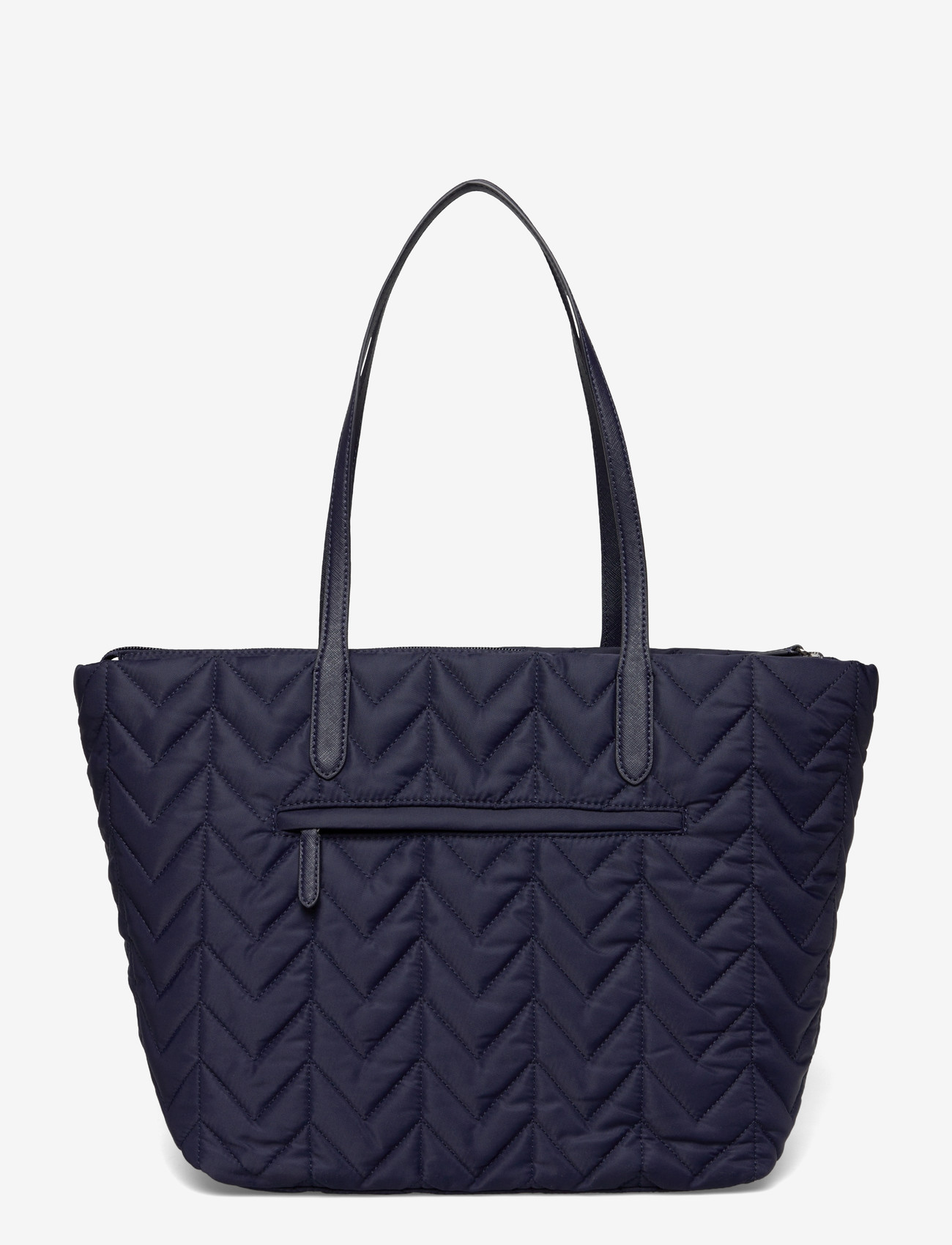Lauren Ralph Lauren - Quilted Extra-Large Stevie Zip Tote Bag - tote bags - refined navy - 1