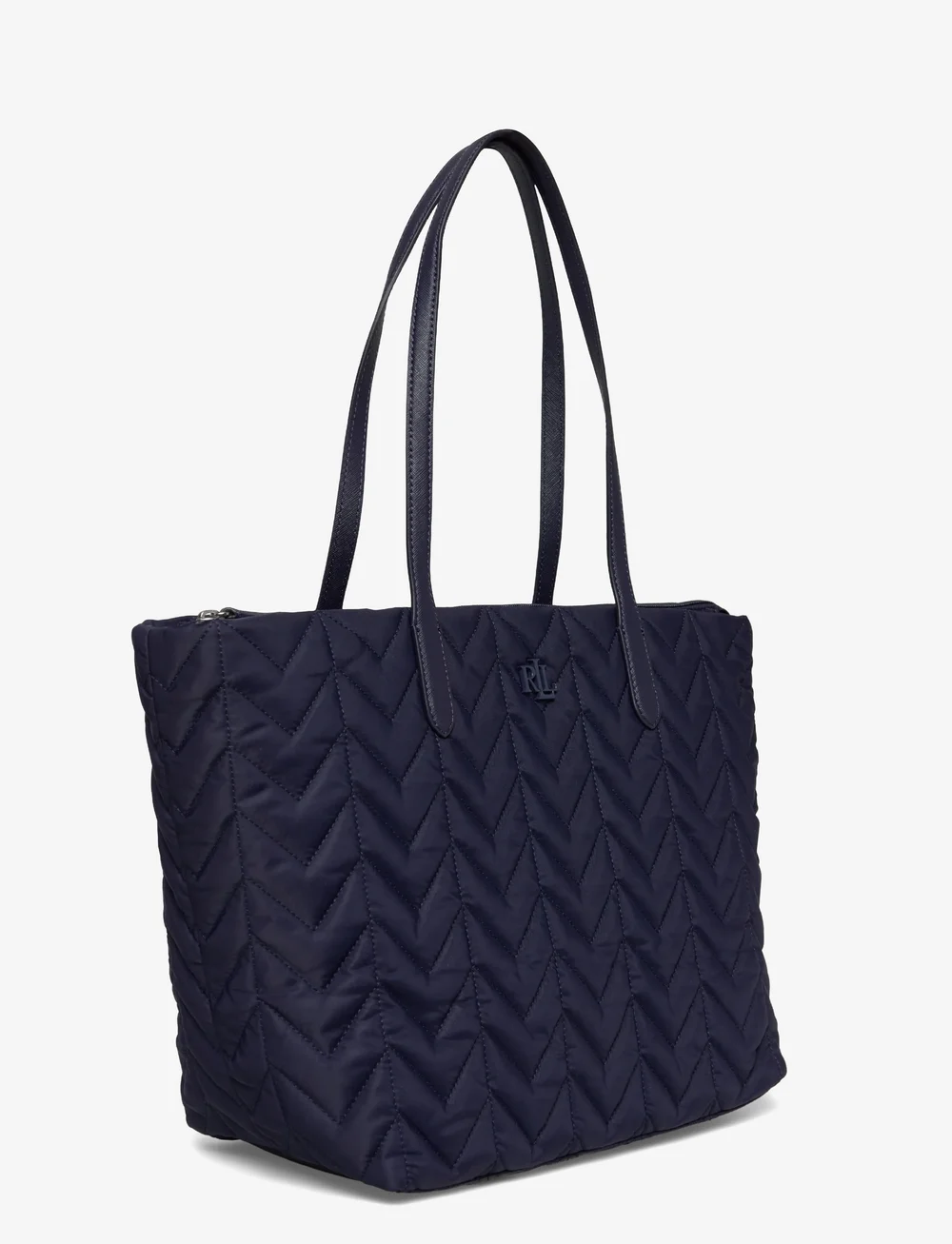 Lauren Ralph Lauren - Quilted Extra-Large Stevie Zip Tote Bag - totes - refined navy - 2
