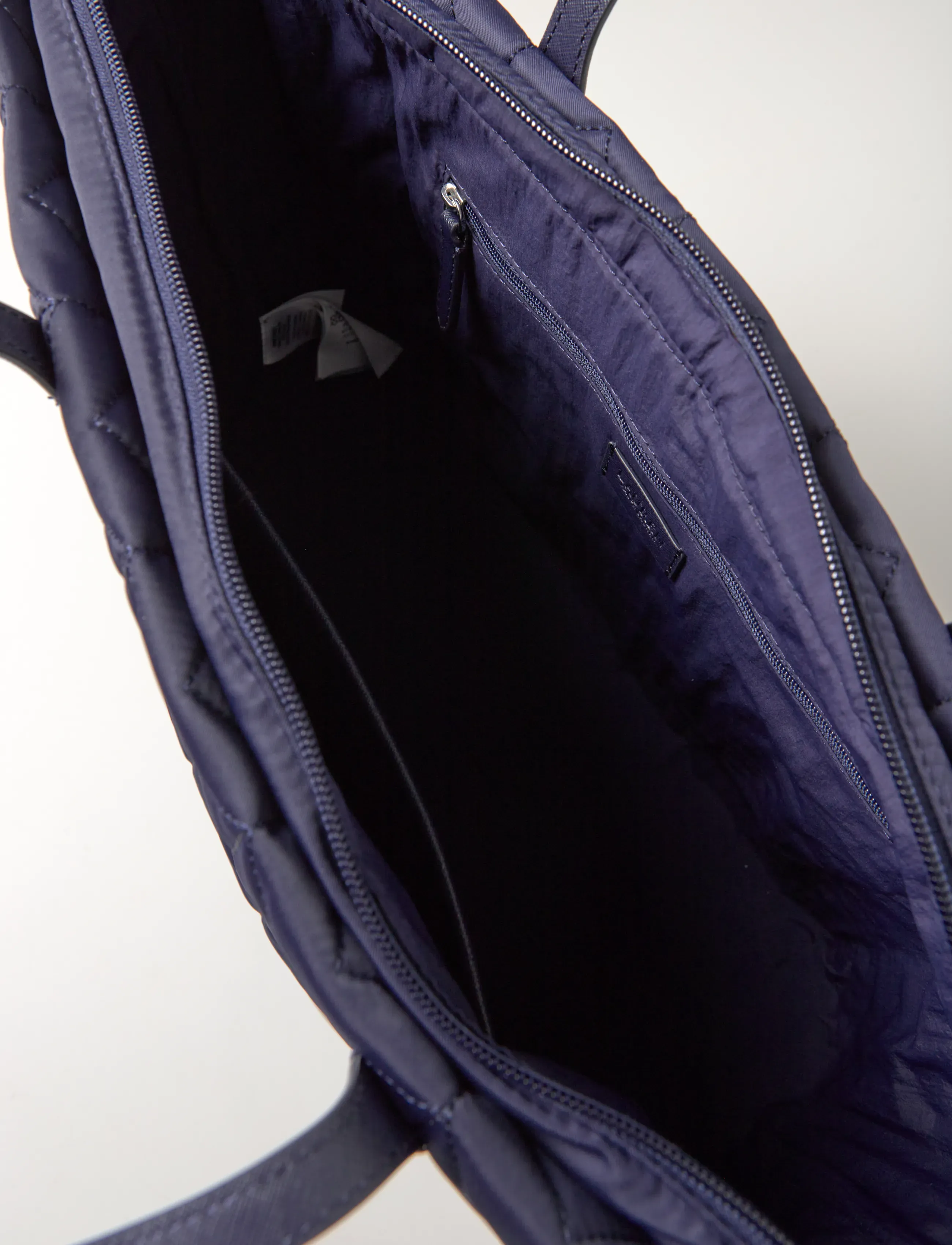Lauren Ralph Lauren - Quilted Extra-Large Stevie Zip Tote Bag - tote bags - refined navy - 5