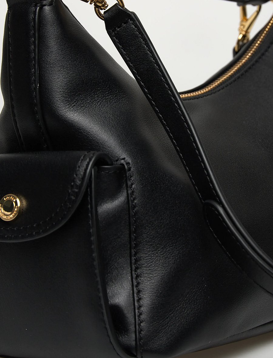 Lauren Ralph Lauren - Nappa Leather Small Blaike Shoulder Bag - hverdags stil - black - 4