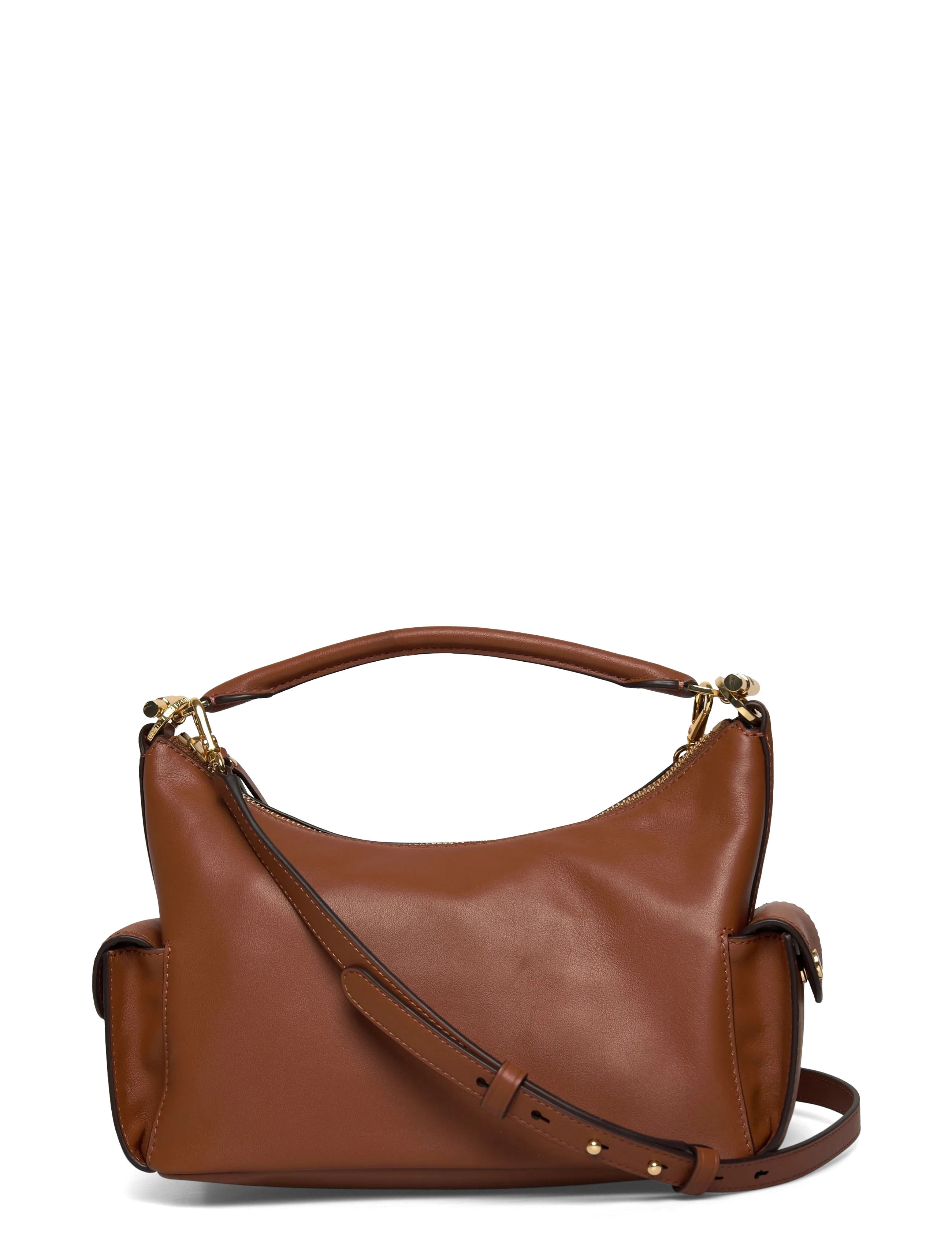 Lauren Ralph Nappa Leather Small Blaike Shoulder Bag, One Size, Bags, Braun - Top Handle Frauen