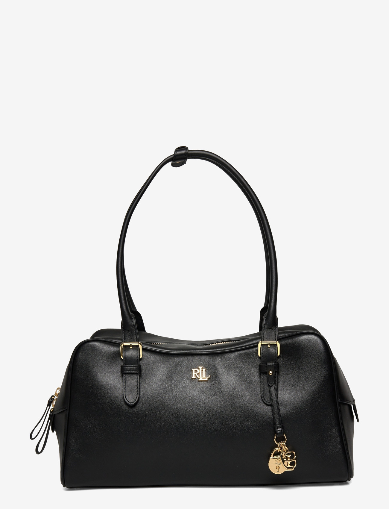 Lauren Ralph Lauren - Leather Large Marcy Zip Satchel - speciella tillfällen - black - 0