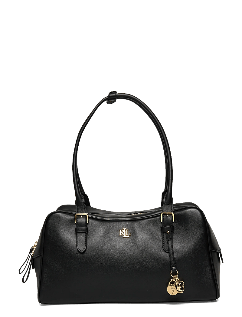 Lauren Ralph Lauren - Leather Large Marcy Zip Satchel - speciella tillfällen - black - 0