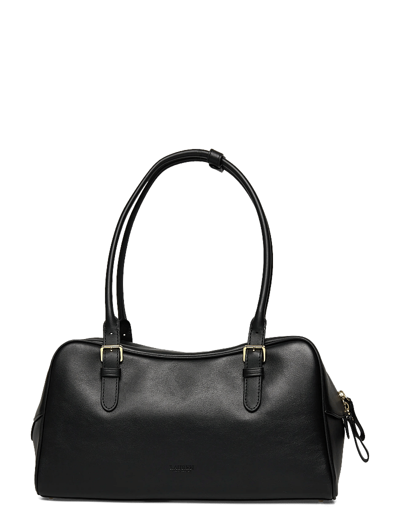 Lauren Ralph Lauren - Leather Large Marcy Zip Satchel - speciella tillfällen - black - 1