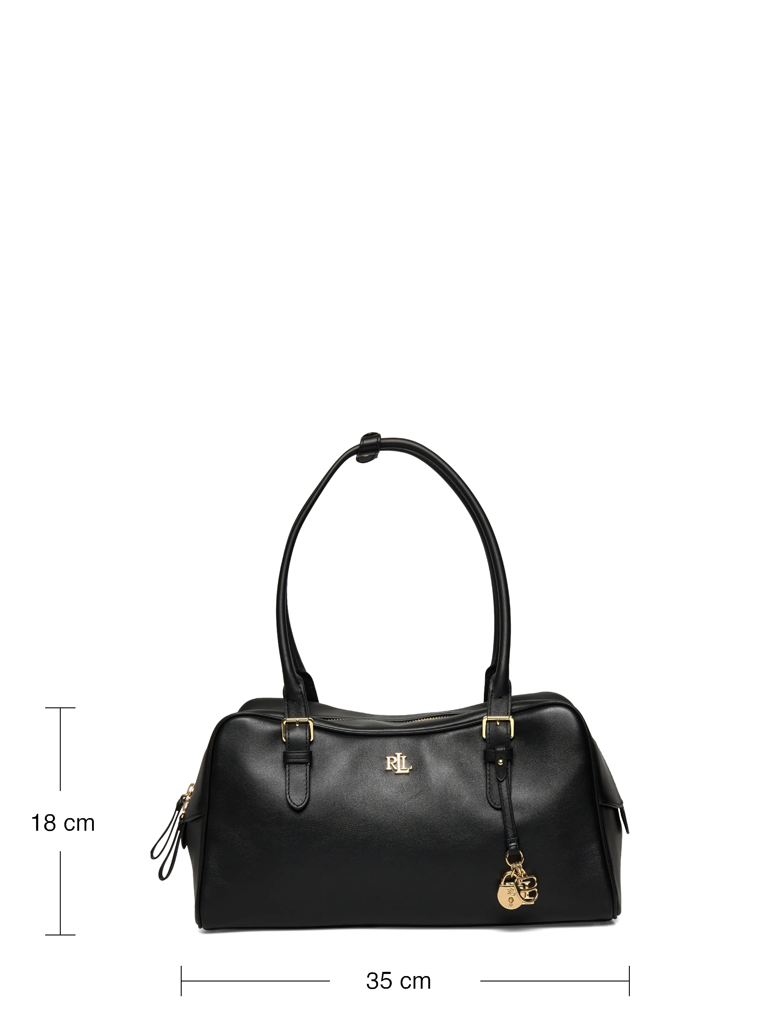 Lauren Ralph Lauren - NATURAL SMTH LEATHR-MRCY ZP SCHL-ST - hverdags stil - black - 3