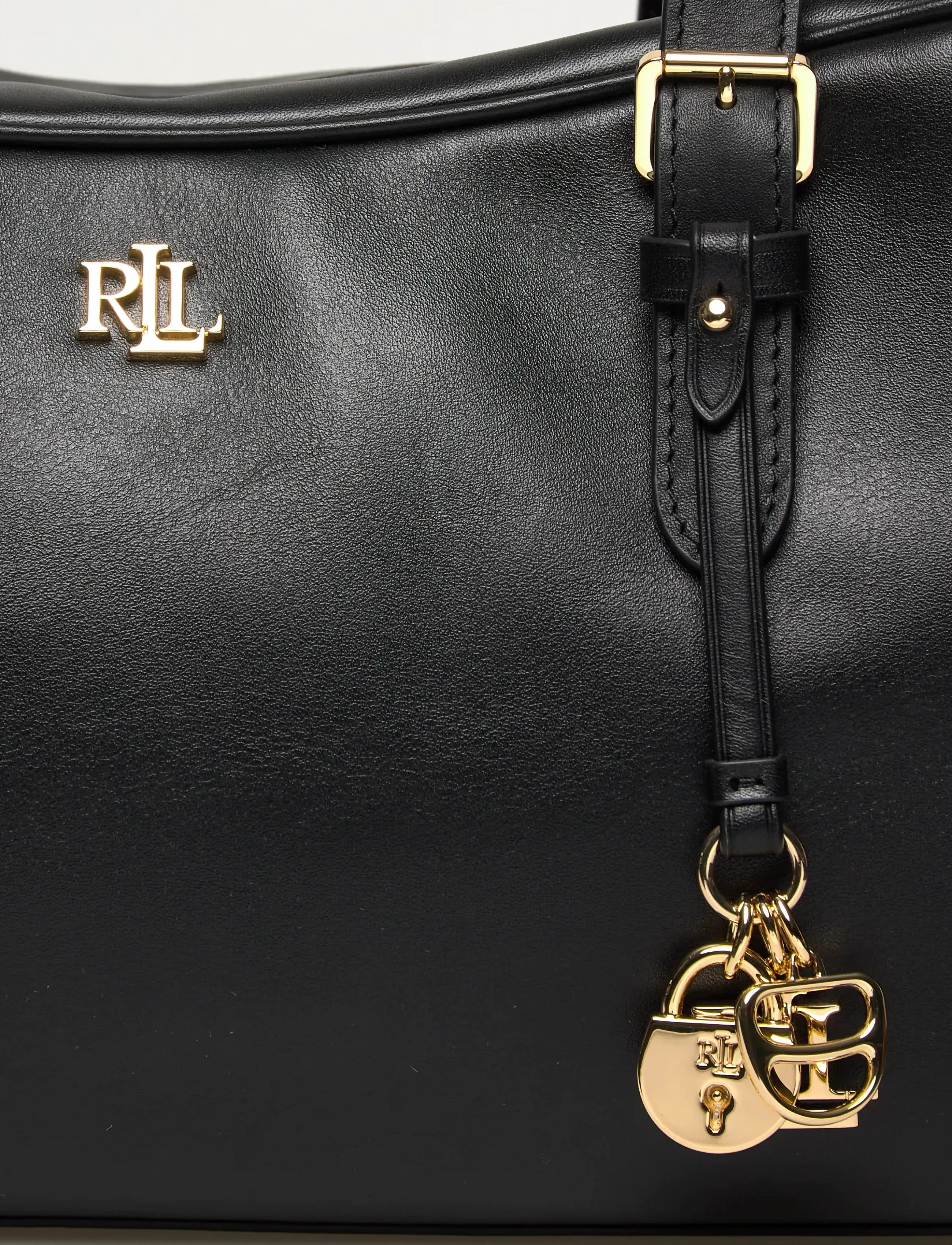 Lauren Ralph Lauren - NATURAL SMTH LEATHR-MRCY ZP SCHL-ST - hverdags stil - black - 4