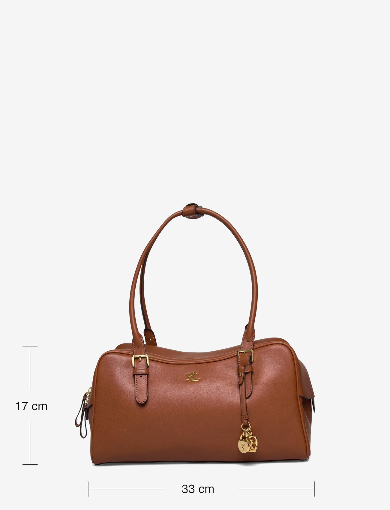 Lauren Ralph Lauren - Leather Large Marcy Zip Satchel - besondere anlässe - lauren tan - 3
