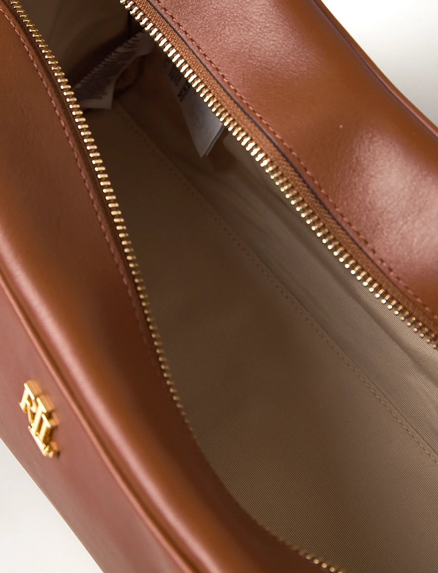 Lauren Ralph Lauren - NATURAL SMTH LEATHR-MRCY ZP SCHL-ST - hverdags stil - lauren tan - 5