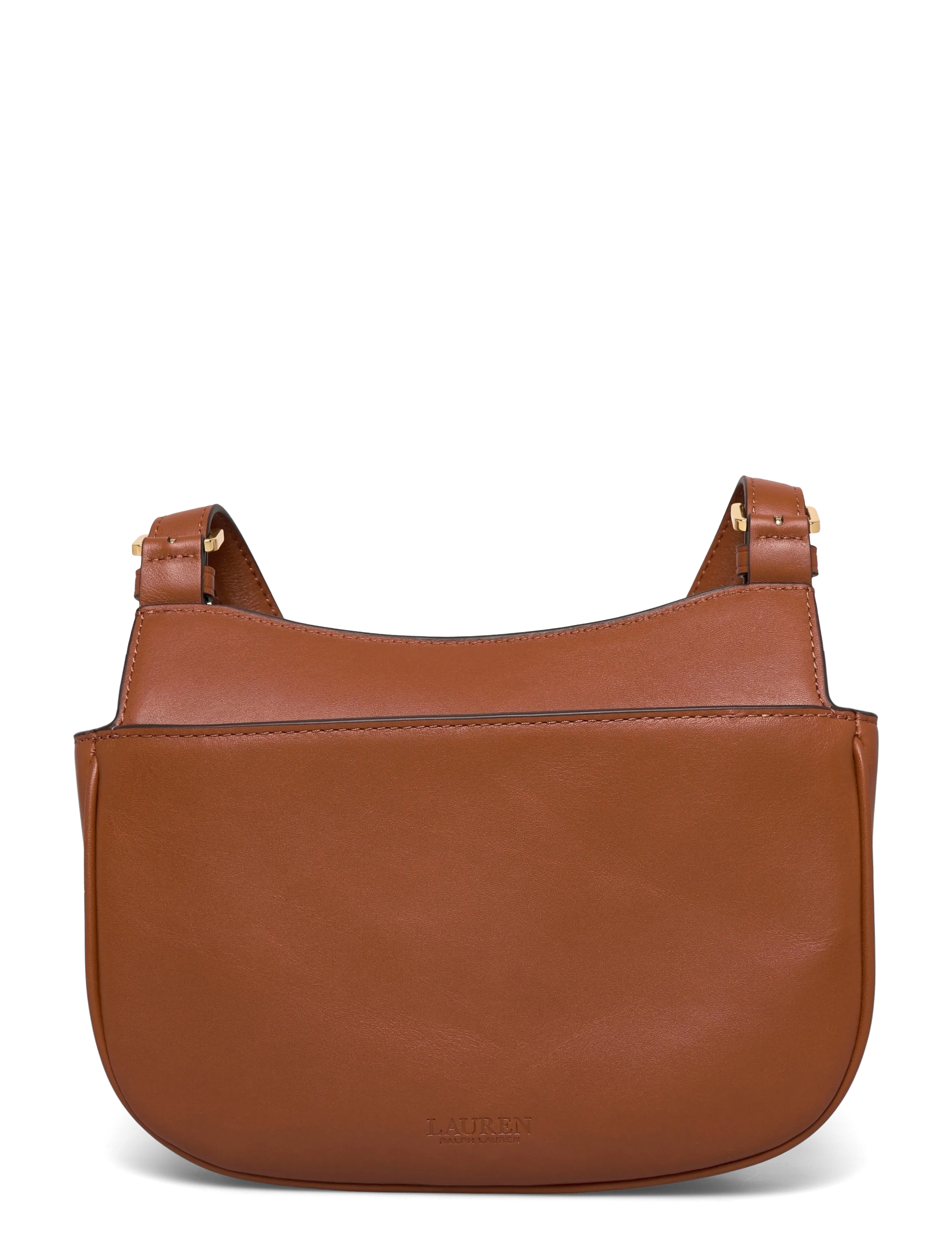 Lauren Ralph Lauren - Leather Medium Marcy Crossbody Bag - crossbody bags - lauren tan - 1