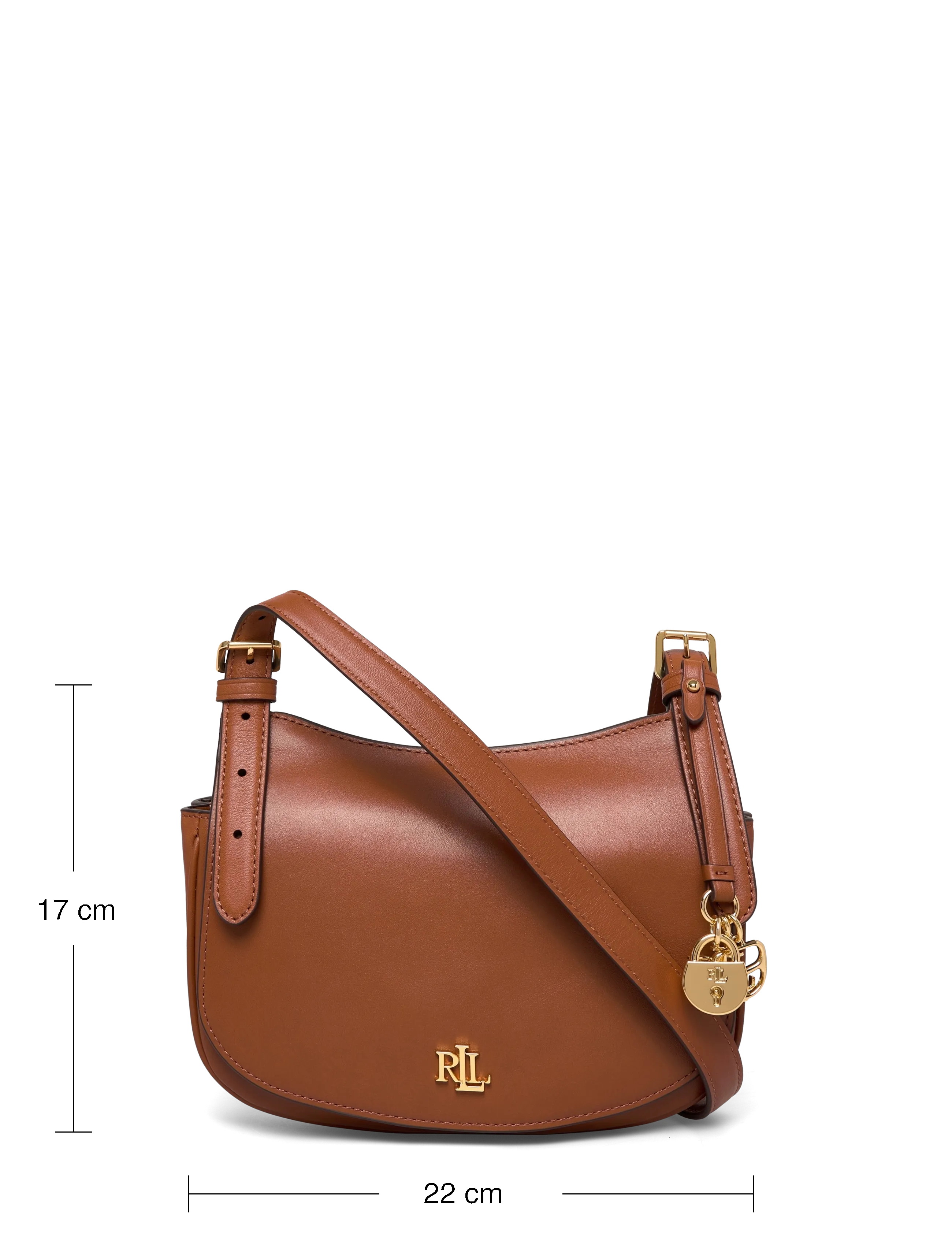 Lauren Ralph Lauren - Leather Medium Marcy Crossbody Bag - crossbody bags - lauren tan - 3