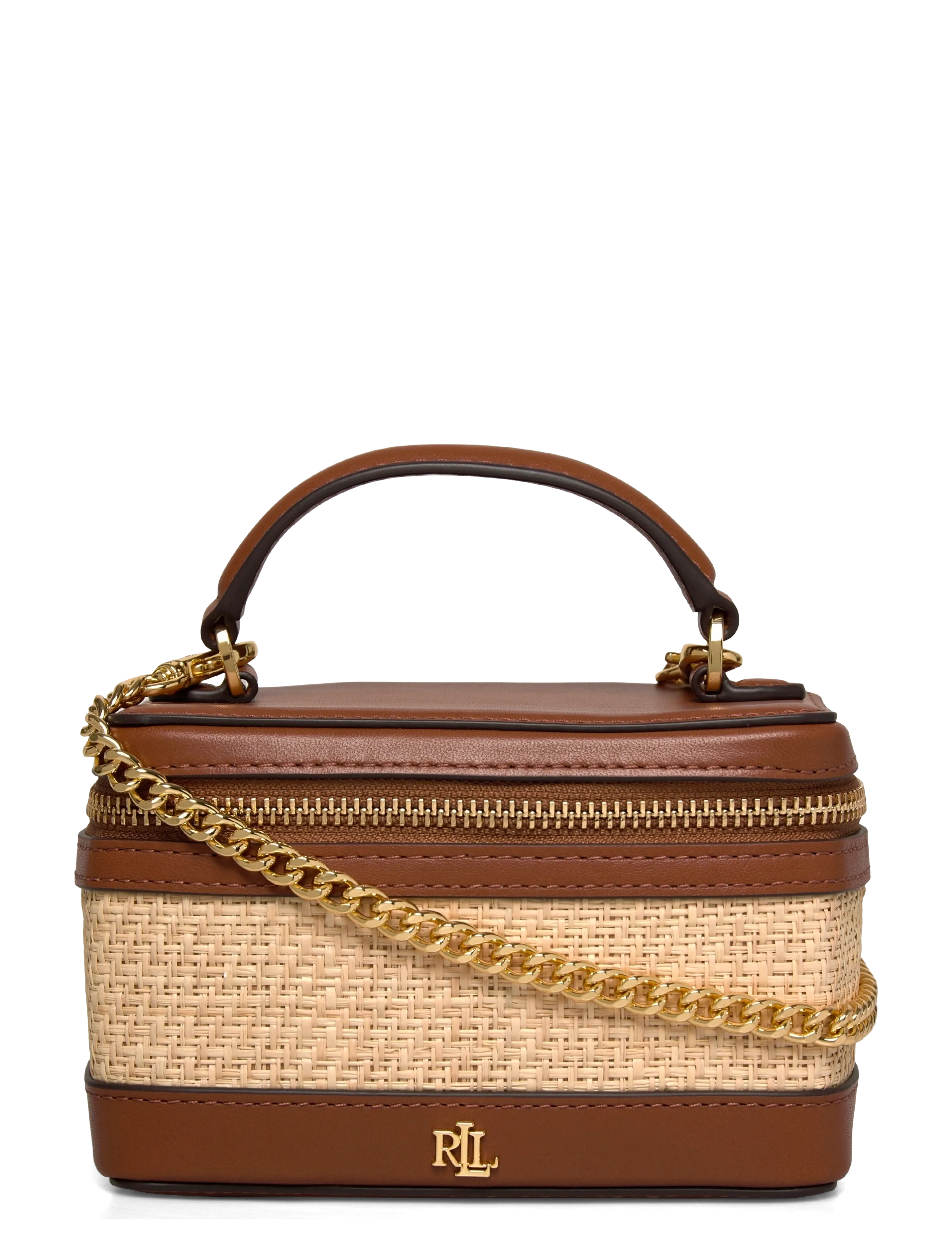 Lauren Ralph Lauren RAFFIA/NTRL SMTH-VANITY CASE-CXB-SM -  - NATURAL/LAUREN TA / brown