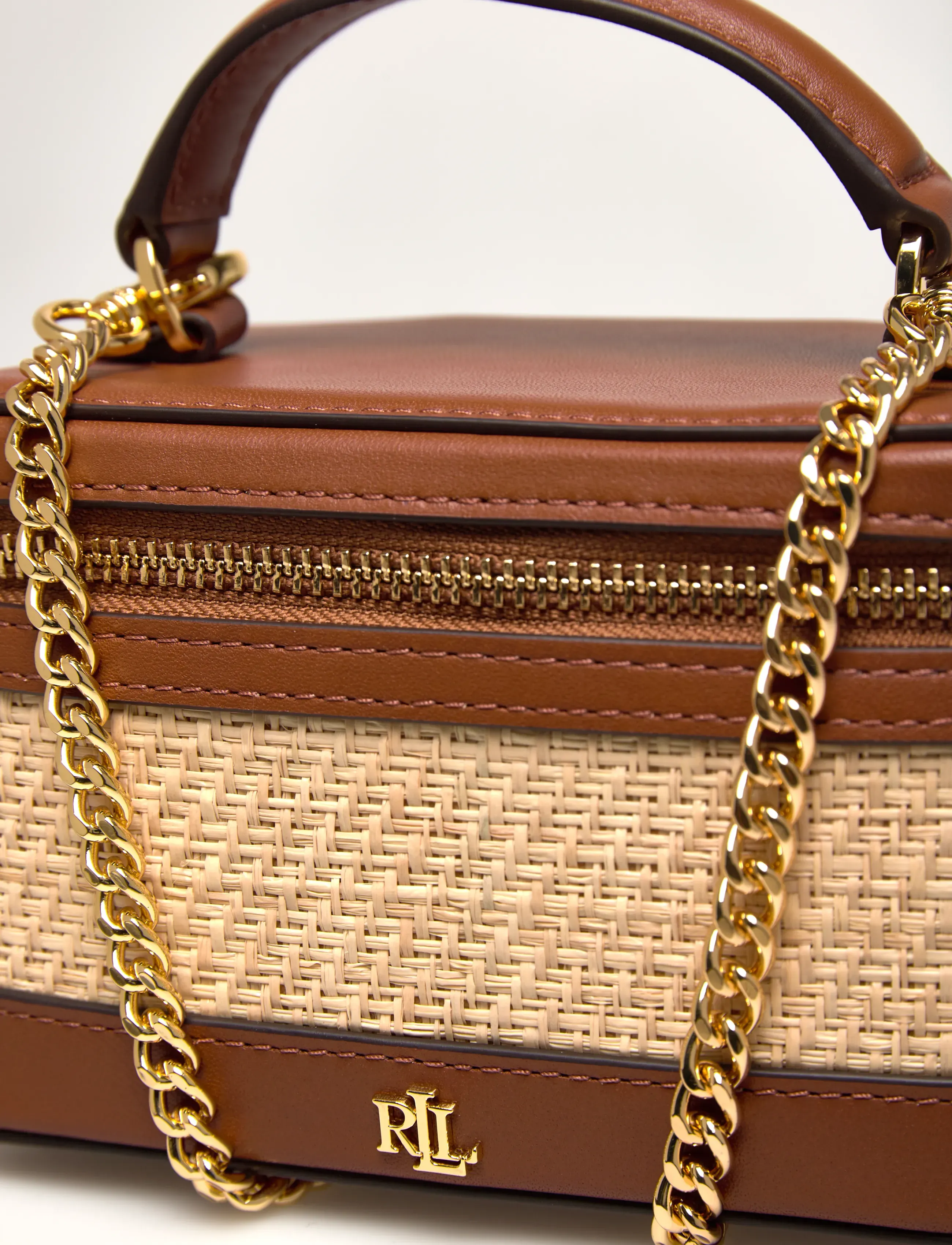 Lauren Ralph Lauren - RAFFIA/NTRL SMTH-VANITY CASE-CXB-SM - toilettasker - natural/lauren ta - 4